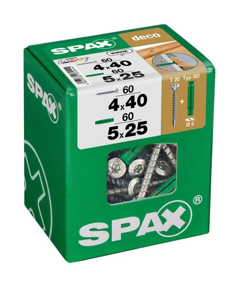SPAX Holzbauschraube Spax Universalschrauben 4.0 x 40 mm TX 20 - 60