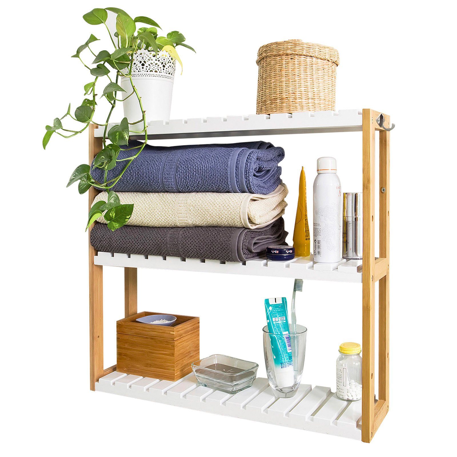 SoBuy Wandregal FRG28, Hängeregal Badregal Wandschrank Hängeschrank