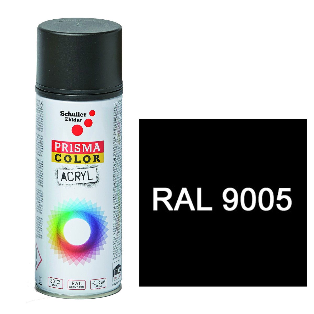 Harzfarbe PRISMA COLOR Lackspray 400ml RAL9005 schwarz