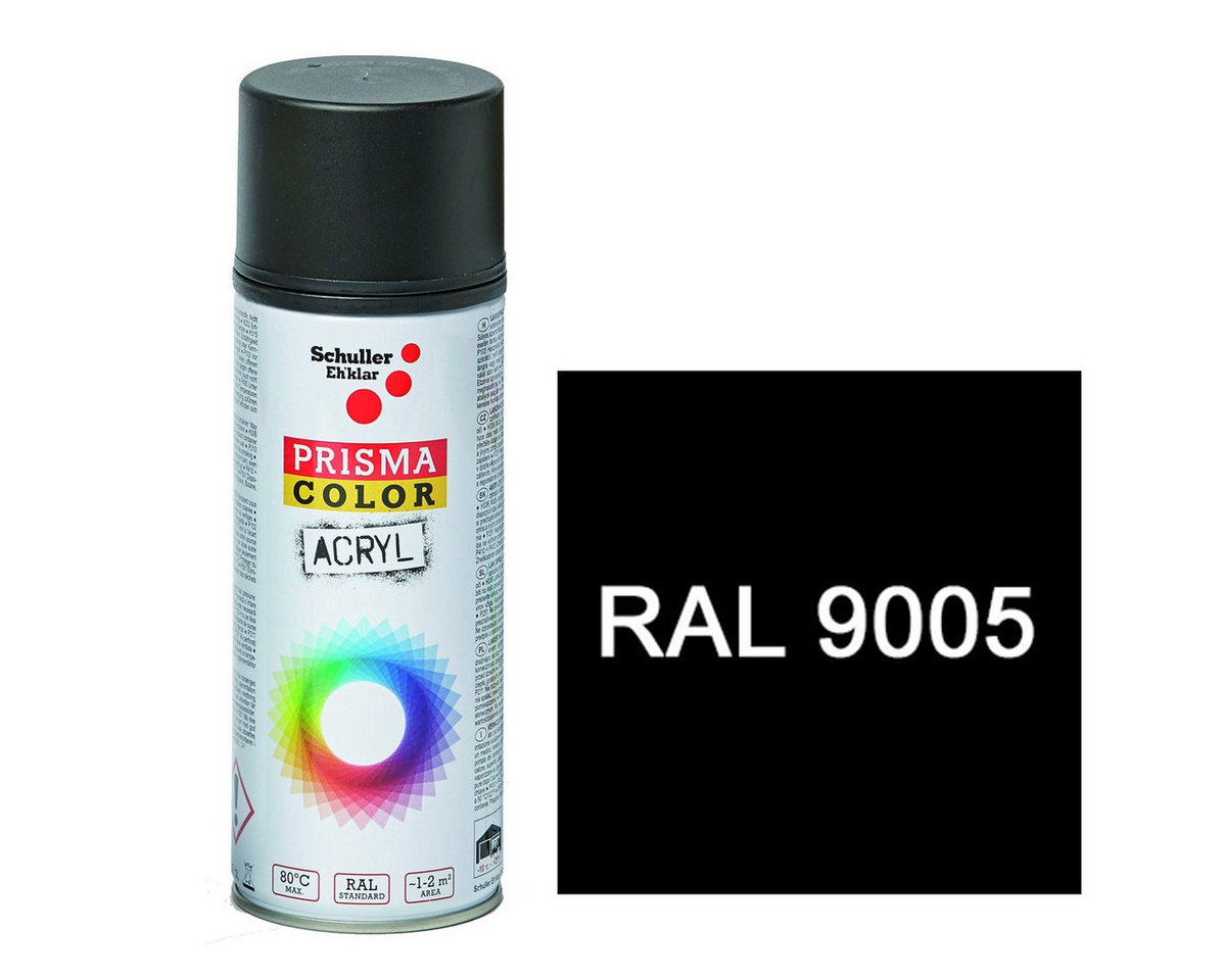 Thumbnail - DD Composite Harzfarbe PRISMA COLOR Lackspray 400ml RAL9005 schwarz, schnelltrocknender Acryllack