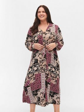 Zizzi Blusenkleid MISSA (1-tlg) Drapiert/gerafft