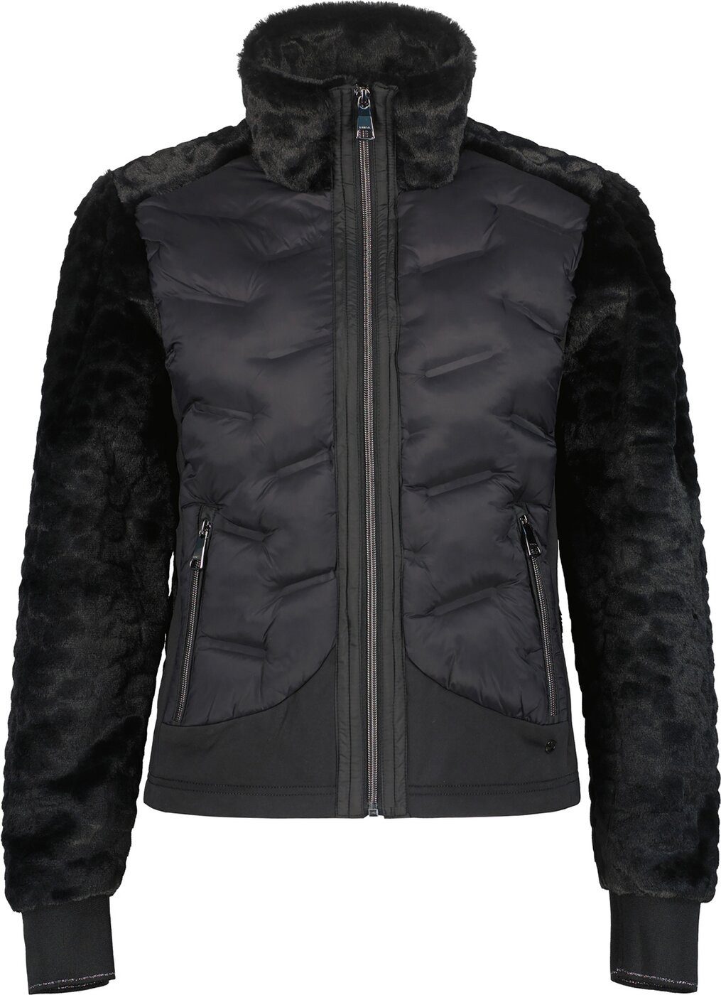 Luhta Kapuzenfleecejacke LUHTA AHOLANVAARA SCHWARZ