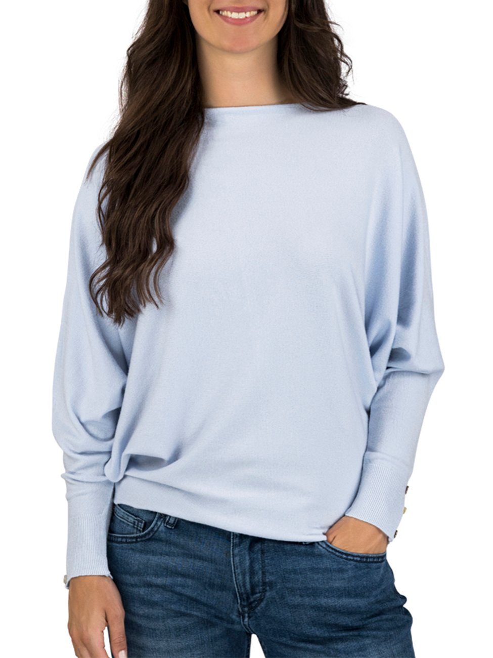 DENIMFY Strickpullover Damen Rundhals Sweatshirt DFGreta günstig online kaufen