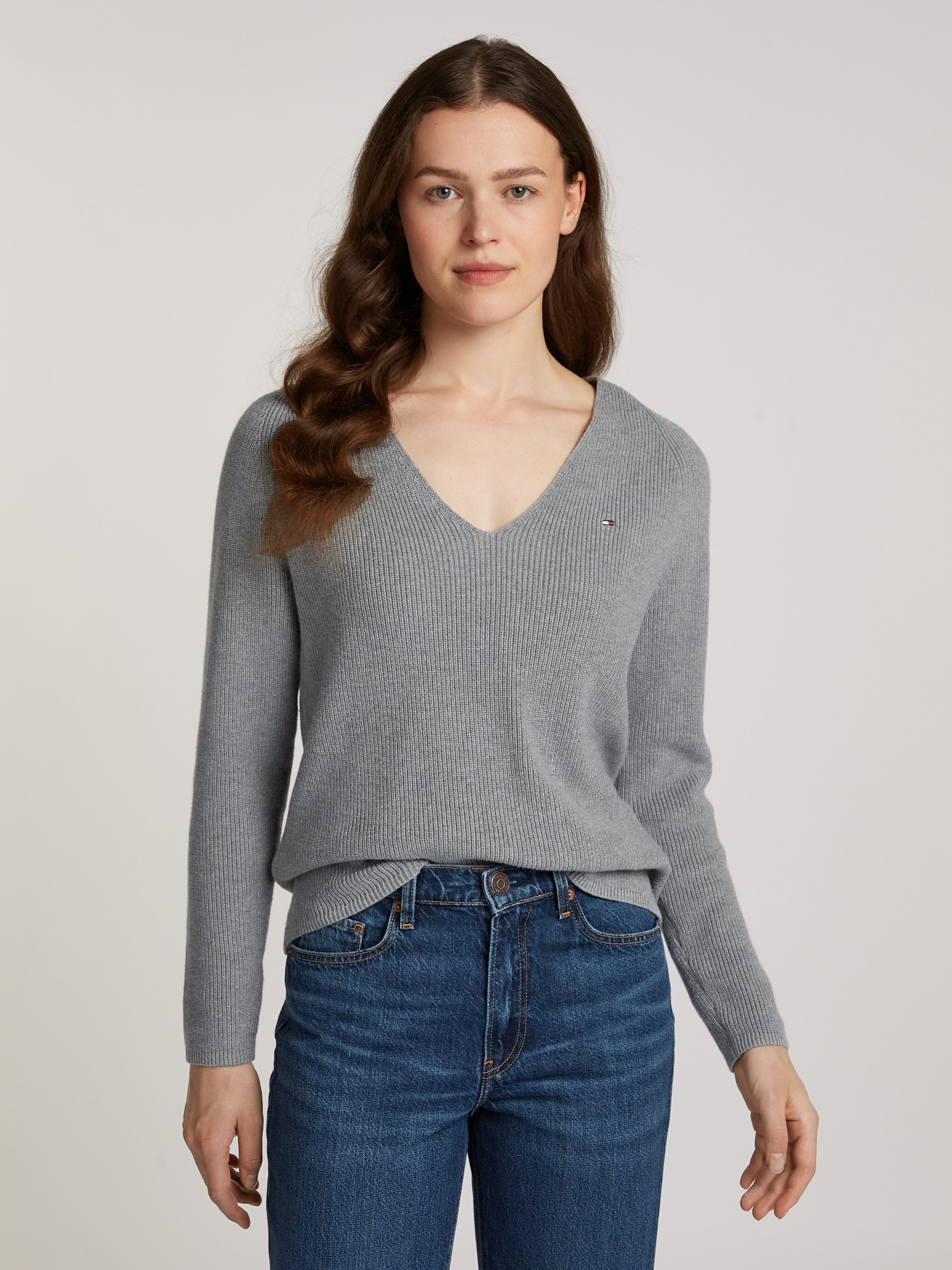 Tommy Hilfiger Strickpullover CO CARDI STITCH günstig online kaufen