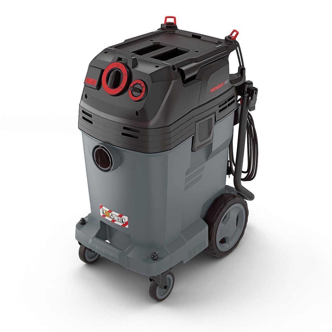 MENZER Industriesauger VCL 550 PRO, 1380 W, Sicherheitssauger, Nass-Trocken-Sauger, Klasse L, 50l