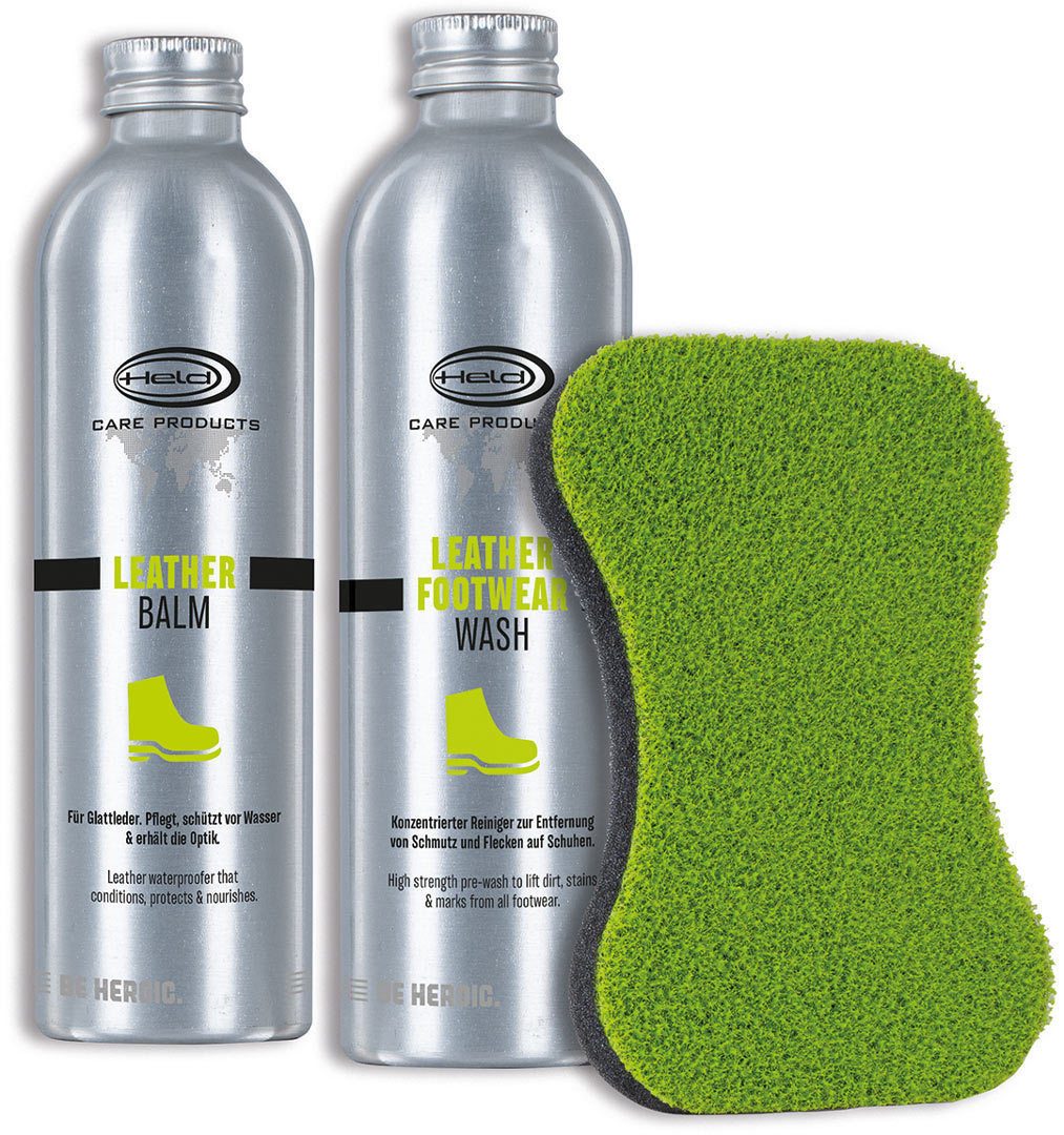 Held Biker Fashion Storm Care Leather Reinigungsmittel-Set Motorradstiefel