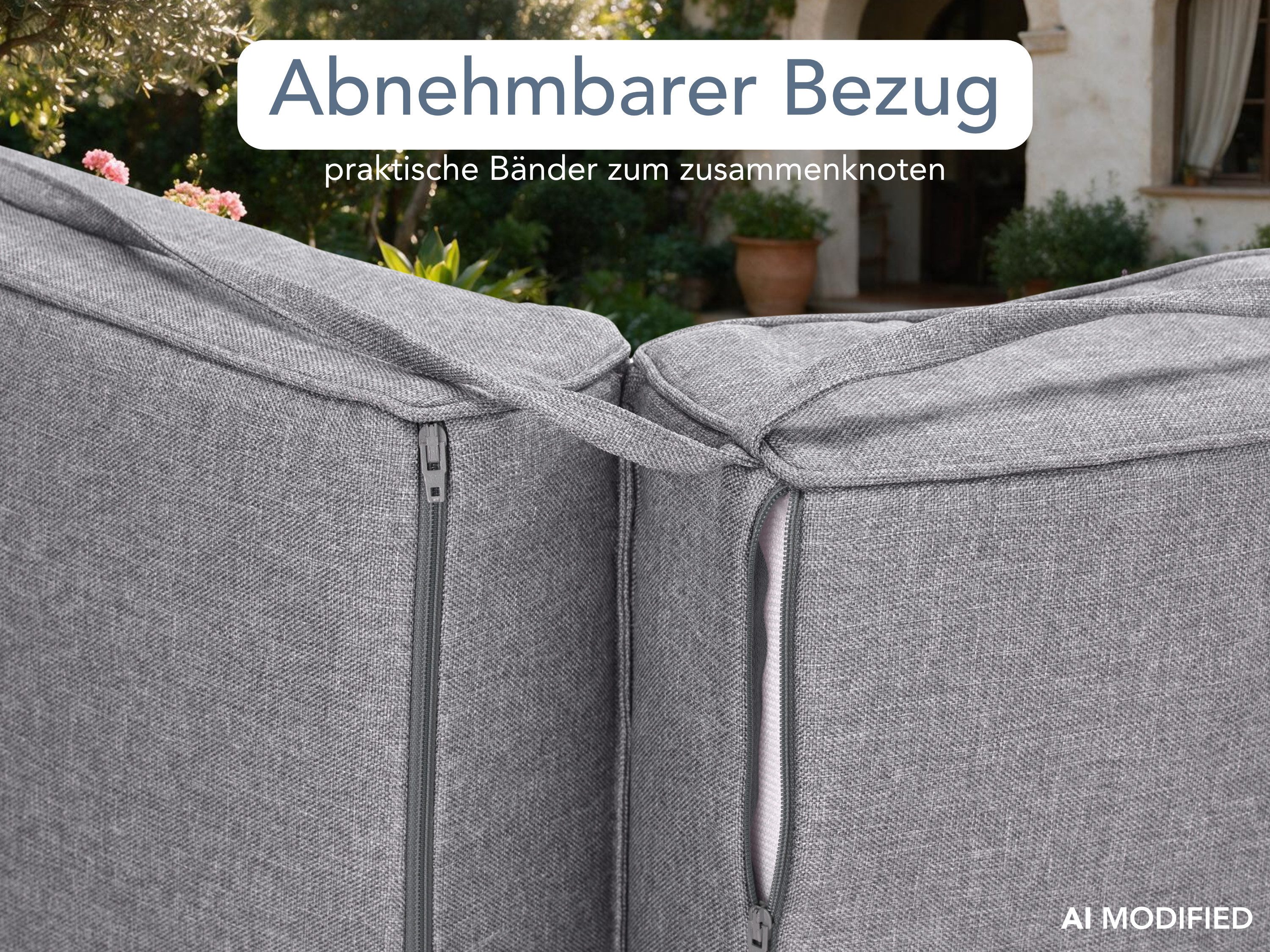 XDREAM Liegenauflage XXL, extra dicke Auflage für Gartenliege und Sonnenliege, (1 St), indoor & outdoor, waschbar, ca. 200 x 60 x 10 cm