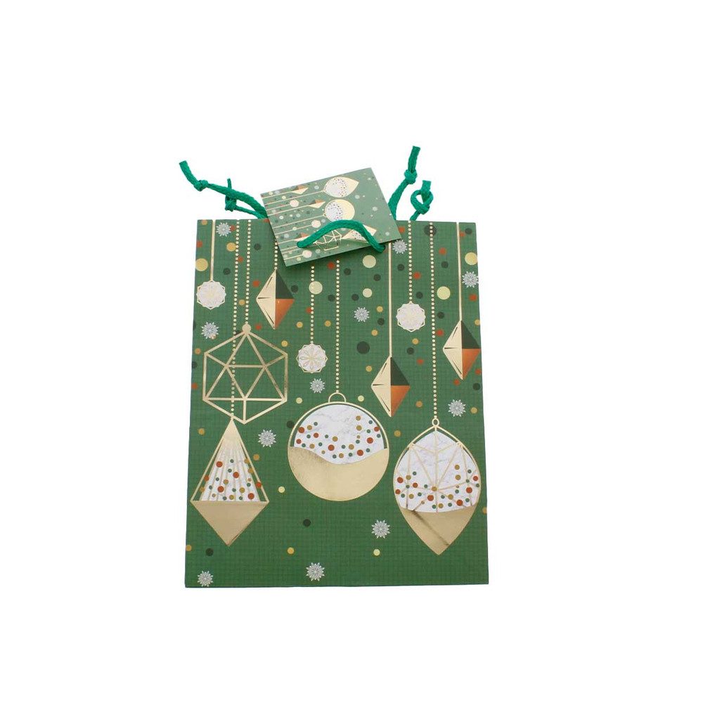 MICA Geschenkbox Geschenktasche - Ornamente - Maße ca. 17,8 x 9,8 x 22,9 cm