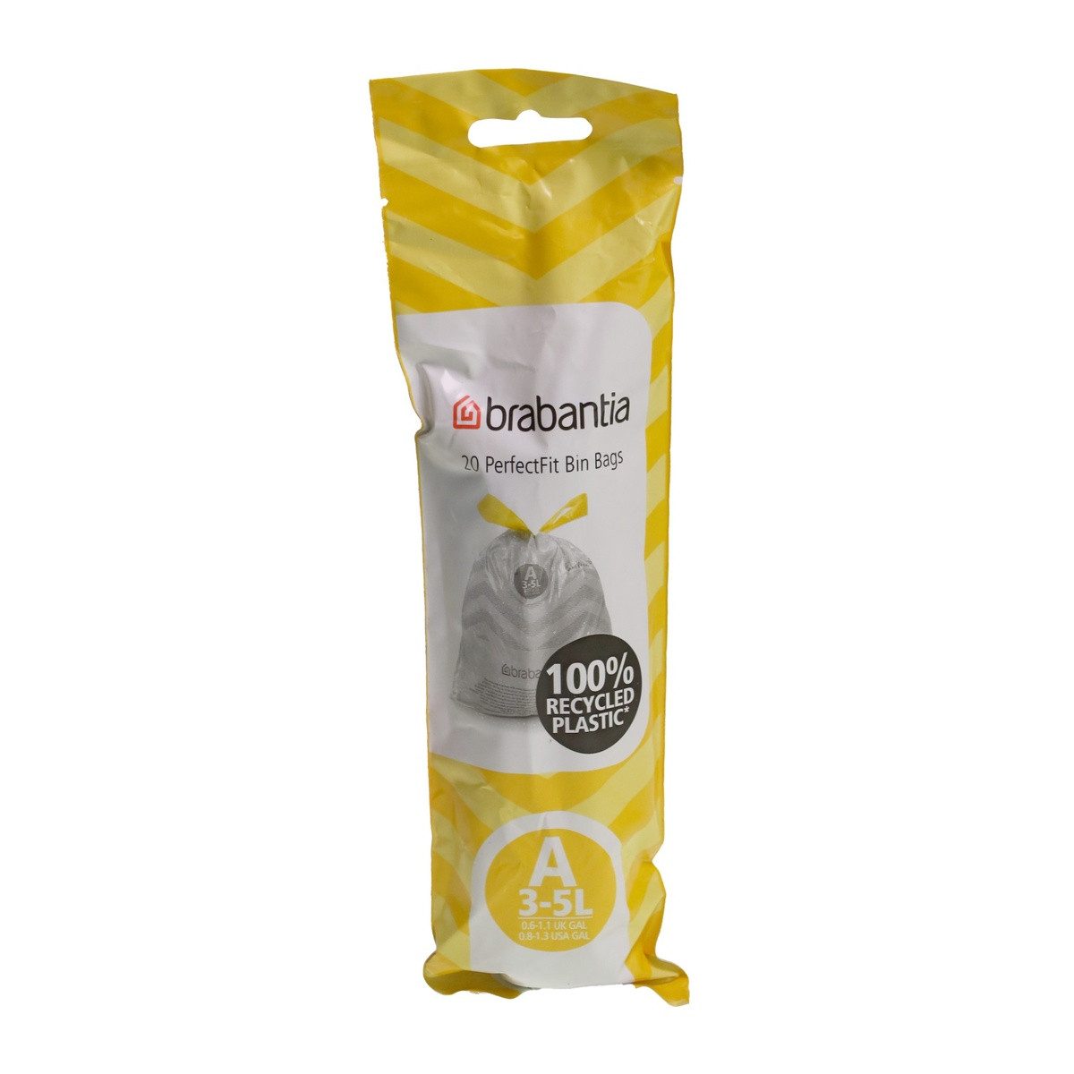 Brabantia Müllbeutel Brabantia 311727 PerfectFit Müllbeutel Typ A, 3 L, 20 Stück
