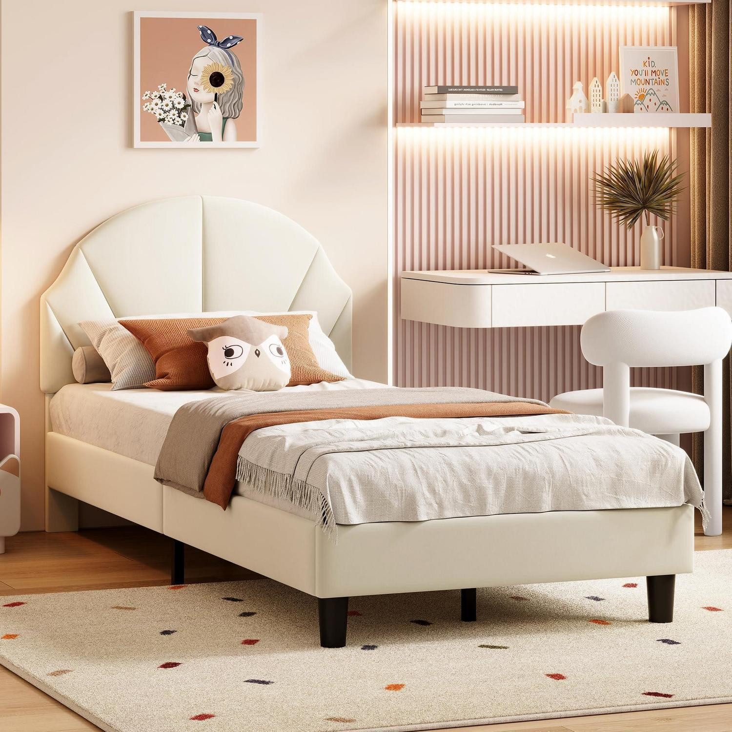 LuxusKollektion Prinzessinbett Kinderbett Prinzessin 90x200 cm
