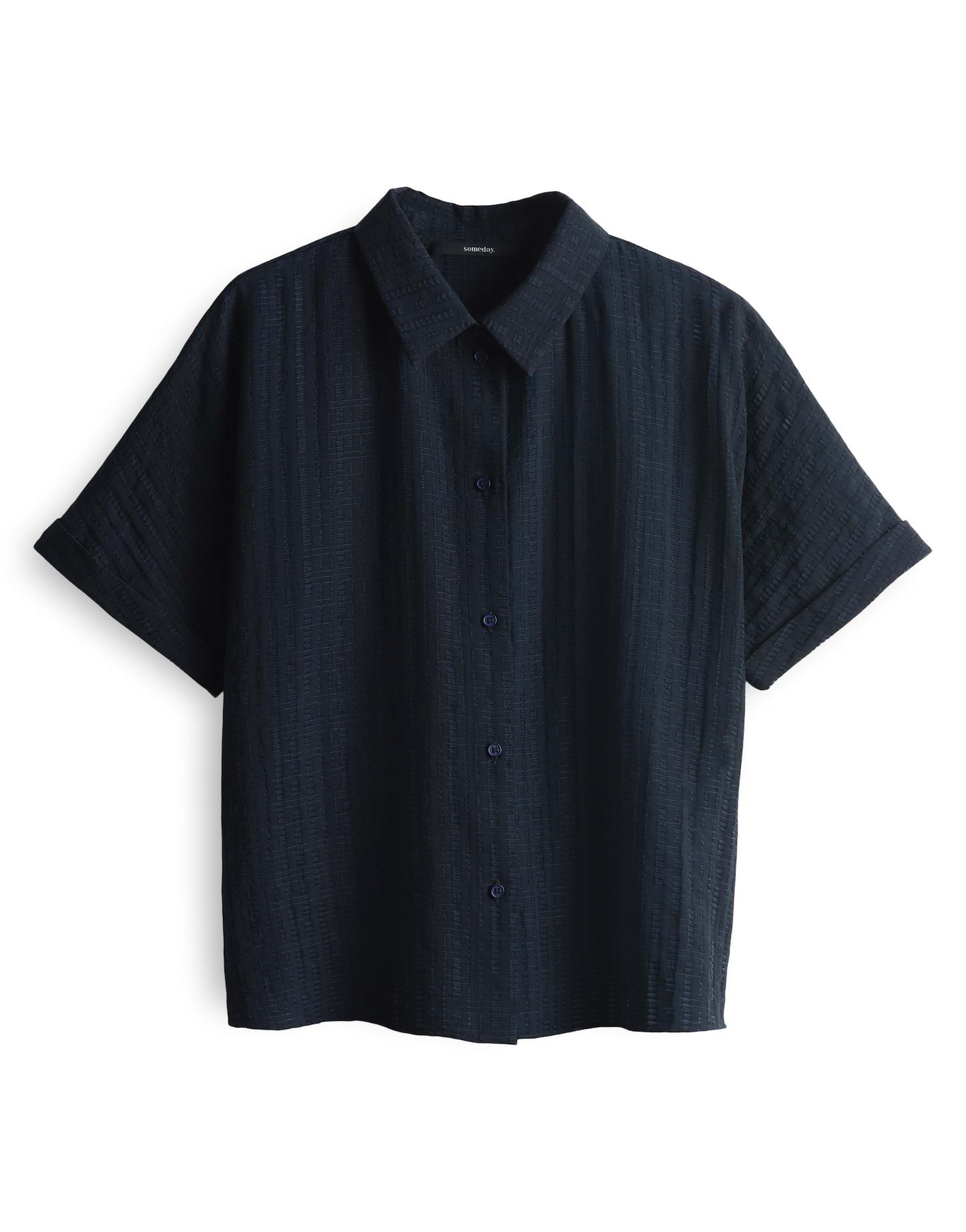 someday Kurzarmbluse ZILINA STRUCTURE Loose mit feiner Lochstruktur günstig online kaufen