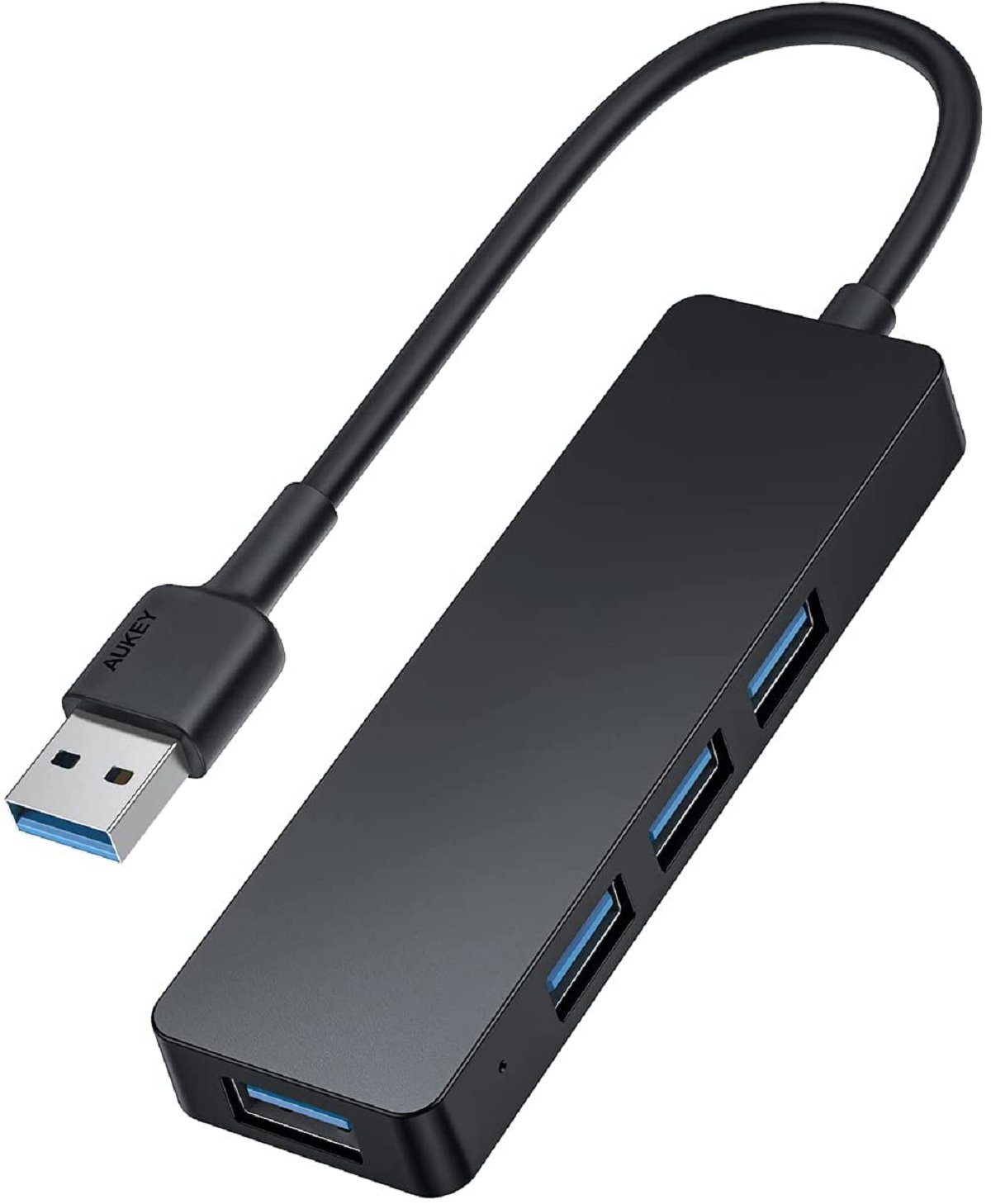 AUKEY USB-Adapter, USB 3.0 Hub 4-in-1 USB A Adapter mit 20CM Kabel