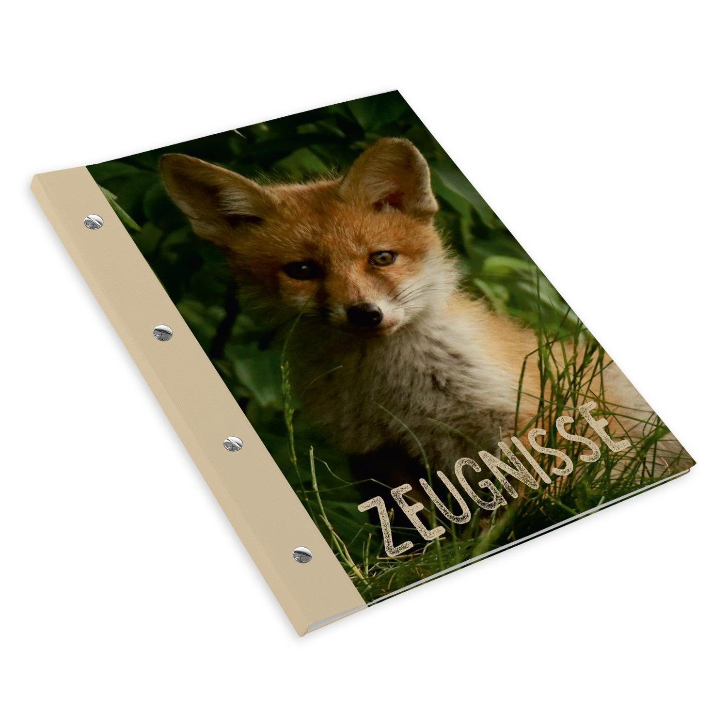 Thumbnail - itenga Organisationsmappe itenga Zeugnismappe A4 mit Schraubverschluss Motiv Fuchs