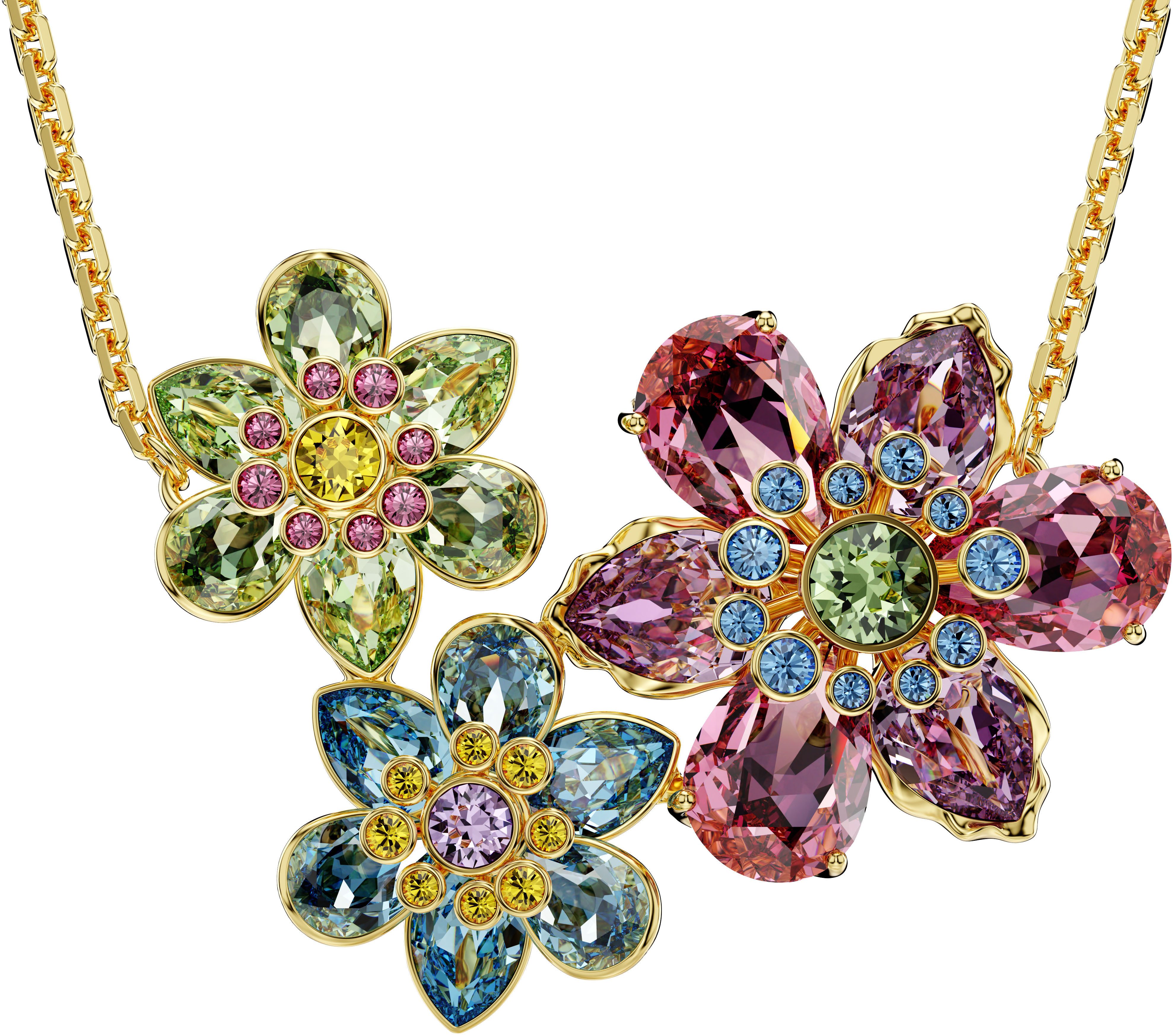 Swarovski Kette mit Anhänger Schmuck Geschenk Idyllia Anhänger Blume, mit S günstig online kaufen