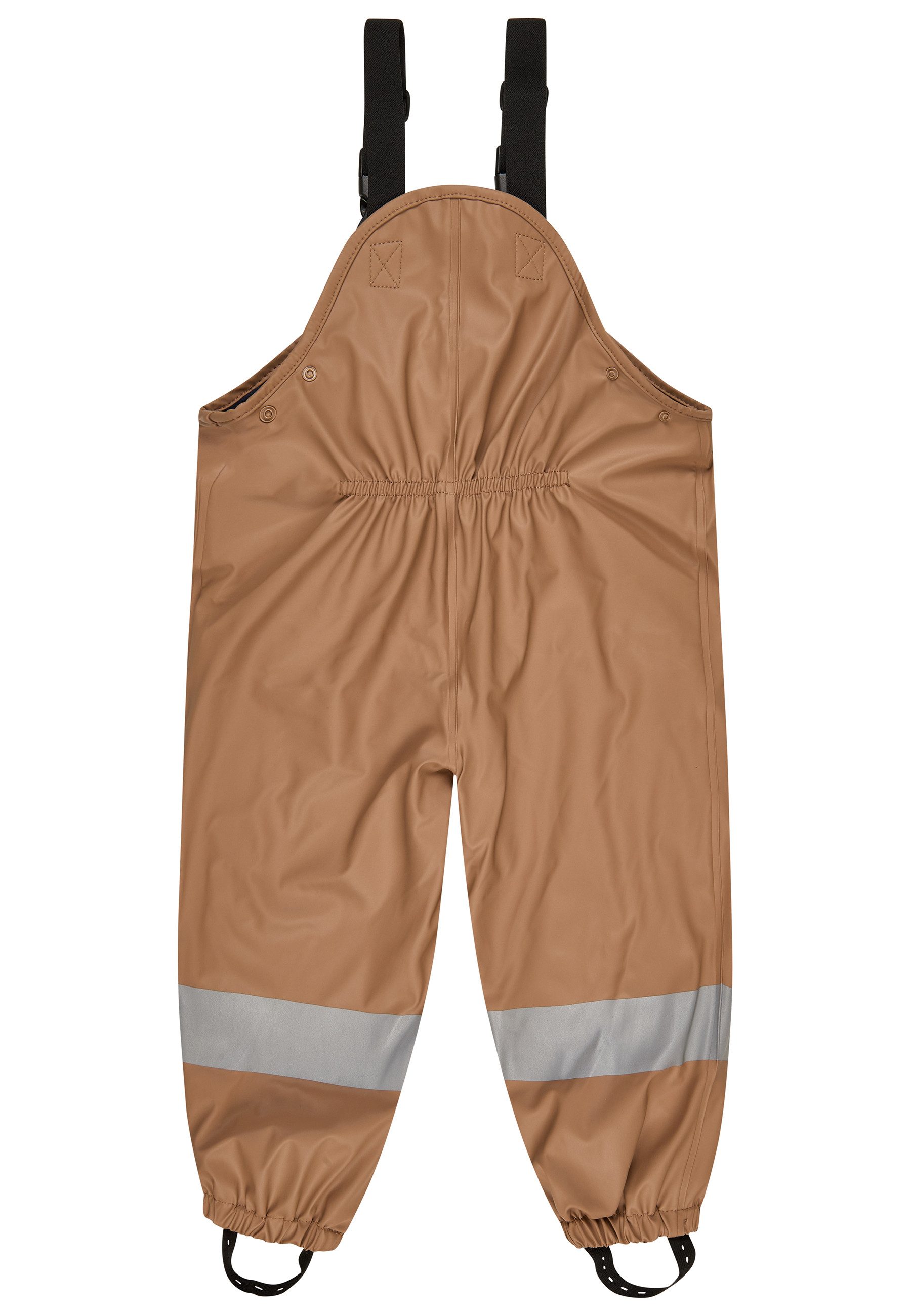 Sterntaler® Regenhose Regenhose gefüttert uni (1-tlg., Matschlatzhose mit Druckknöpfen, Regenträgerhose mit süßen Motiven) Regenhose Wasserdicht, Matschhose mit verstellbaren Trägern