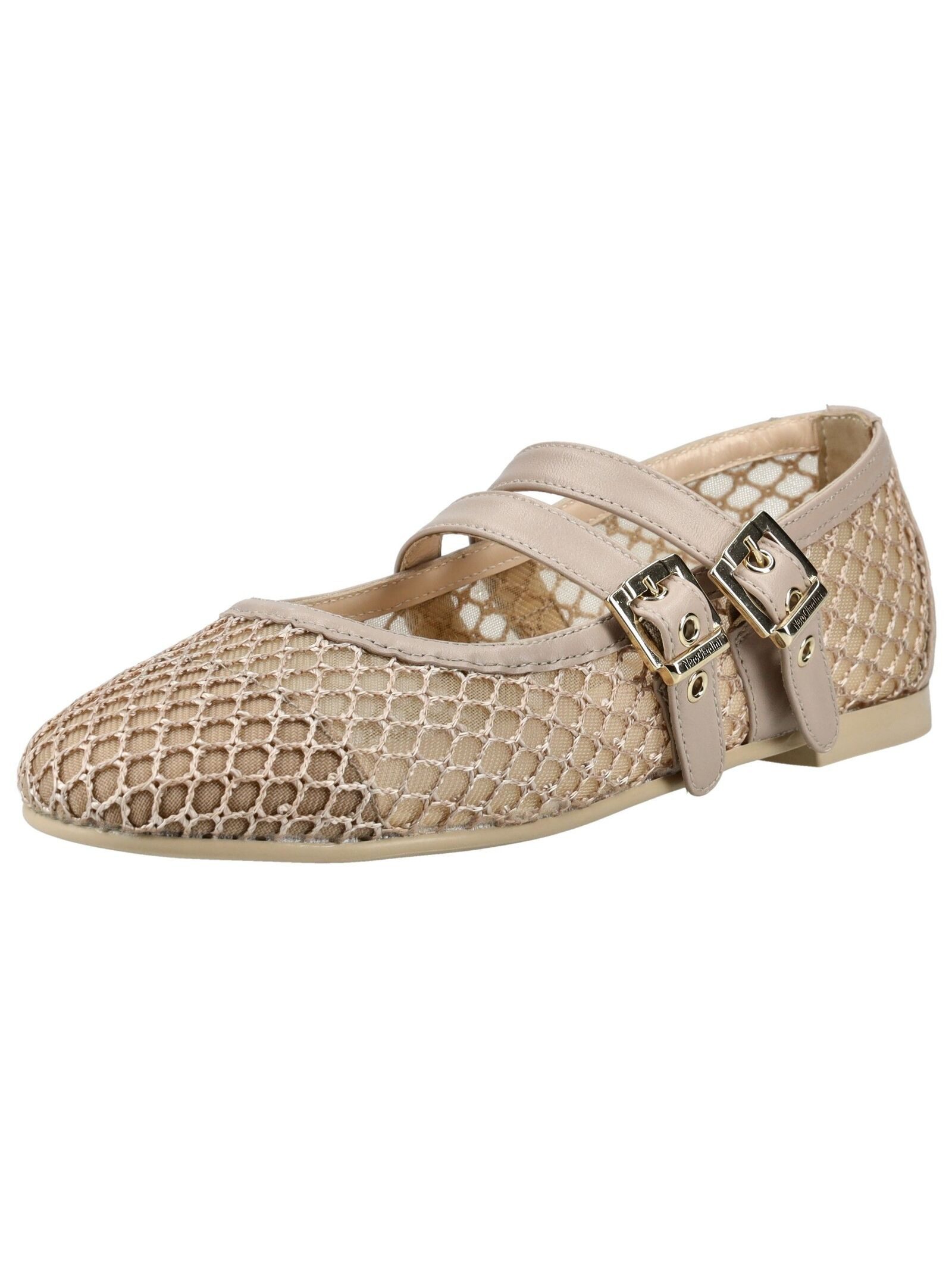 Nero Giardini Nero Giardini Ballerinas Leder/Textil Riemchenballerina