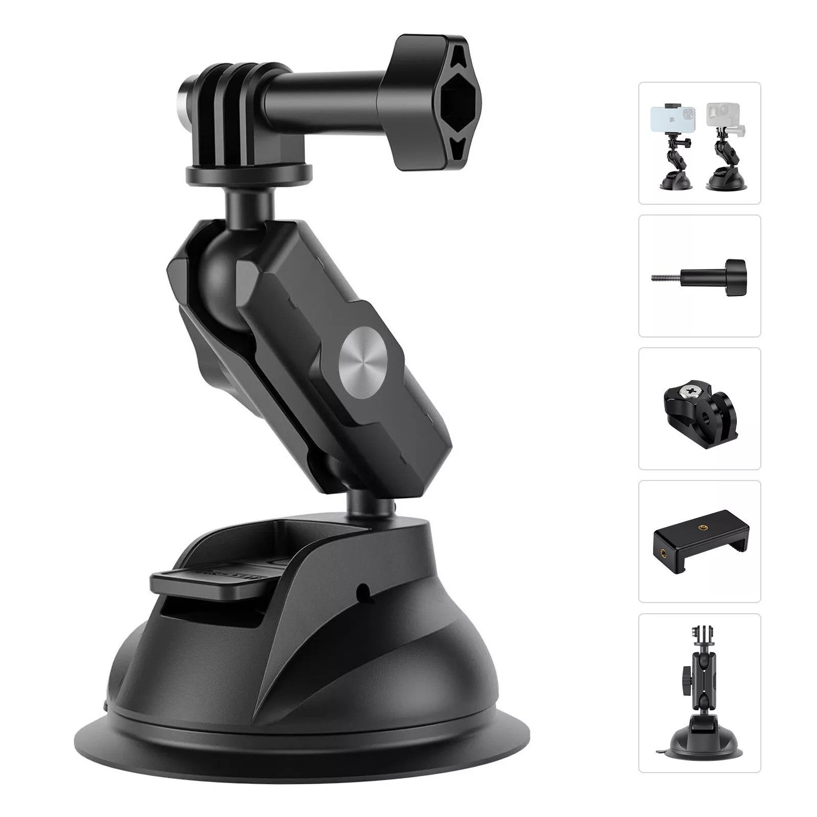 Action Cam-Halterung Kamera Halter Auto Action-Kamera-Saugnapfhalter für GoPro Insta360 DJI
