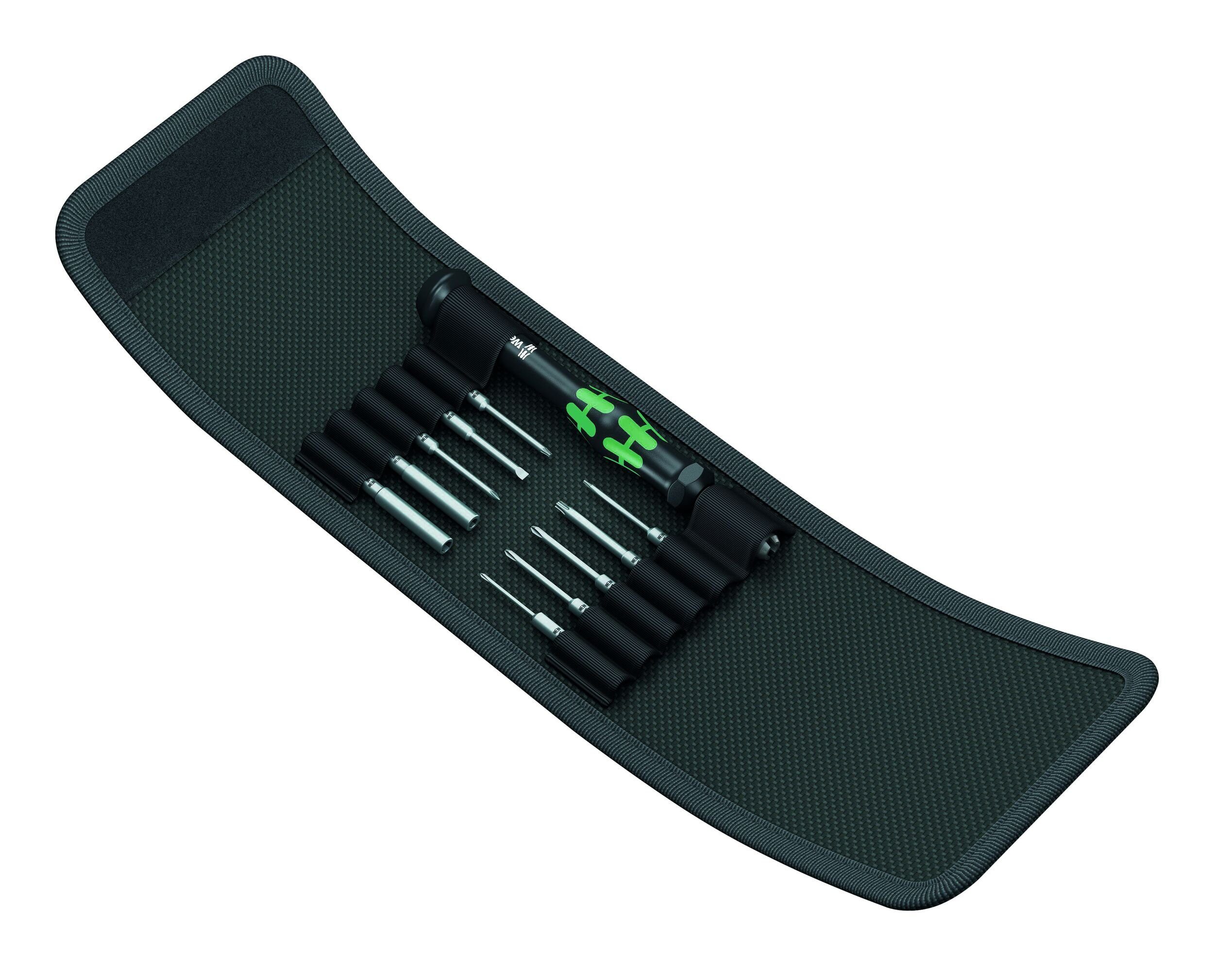Wera Отвертки, (11 St), ElektronikSatz mit Wechselklingen