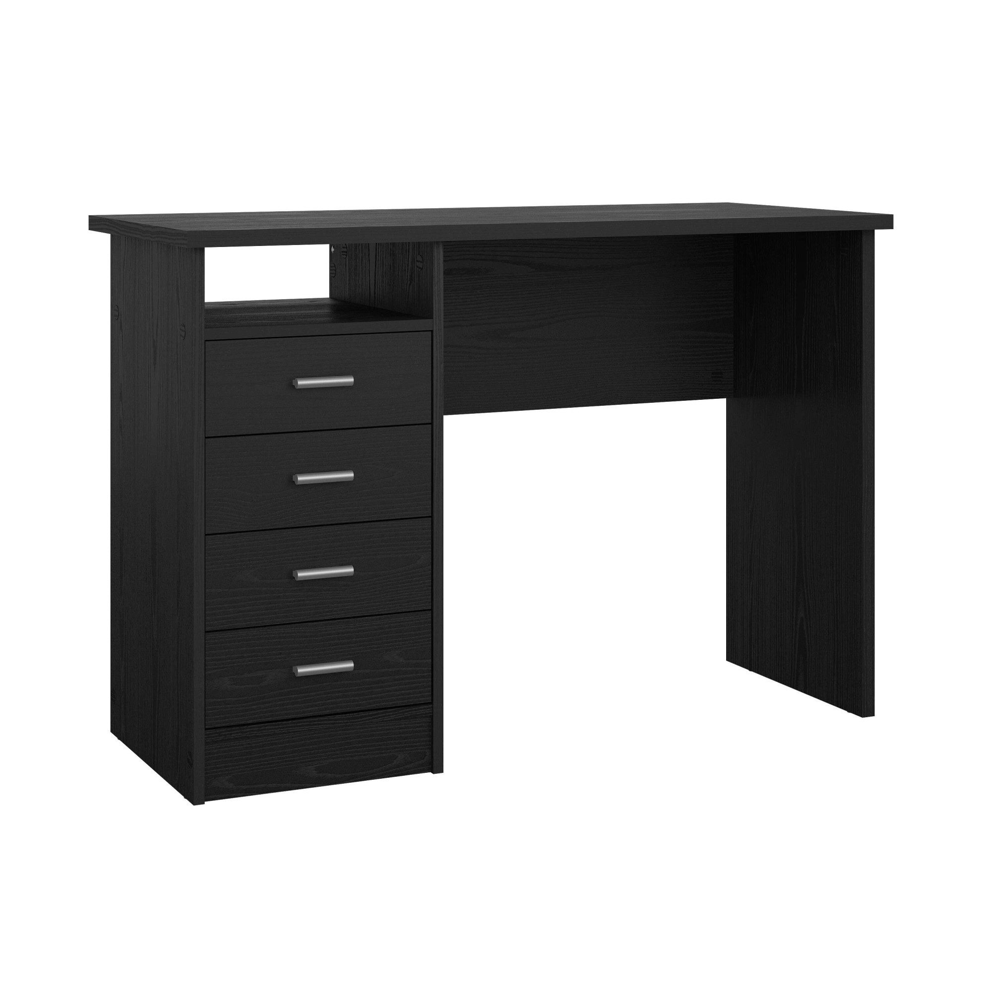 Home affaire Schreibtisch Funktion Plus, Arbeitstisch, Bürotisch, Computertisch mit 4 Schubladen und 1 offenen Fach, Breite 110 cm