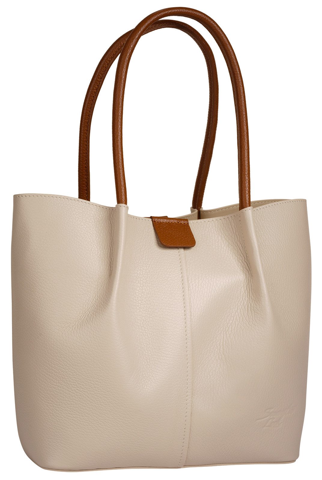 Samantha Look Henkeltasche, echt Leder, Made in Italy