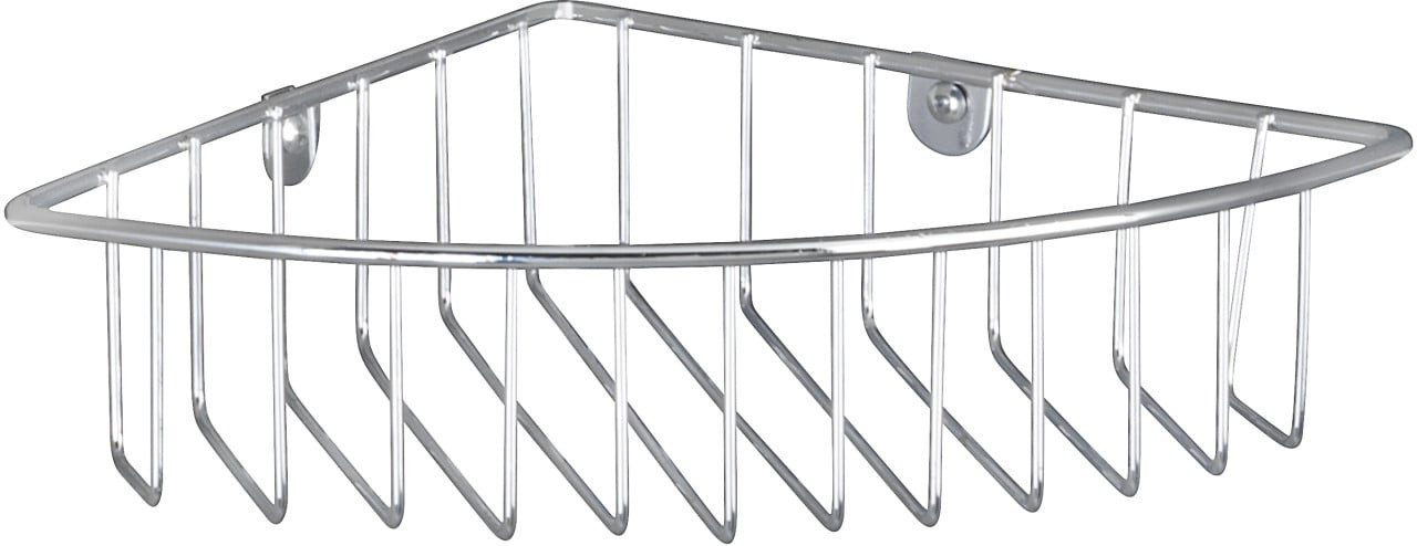 WENKO Duschkorb Wenko Eckduschkorb Genola Stahl, chrom