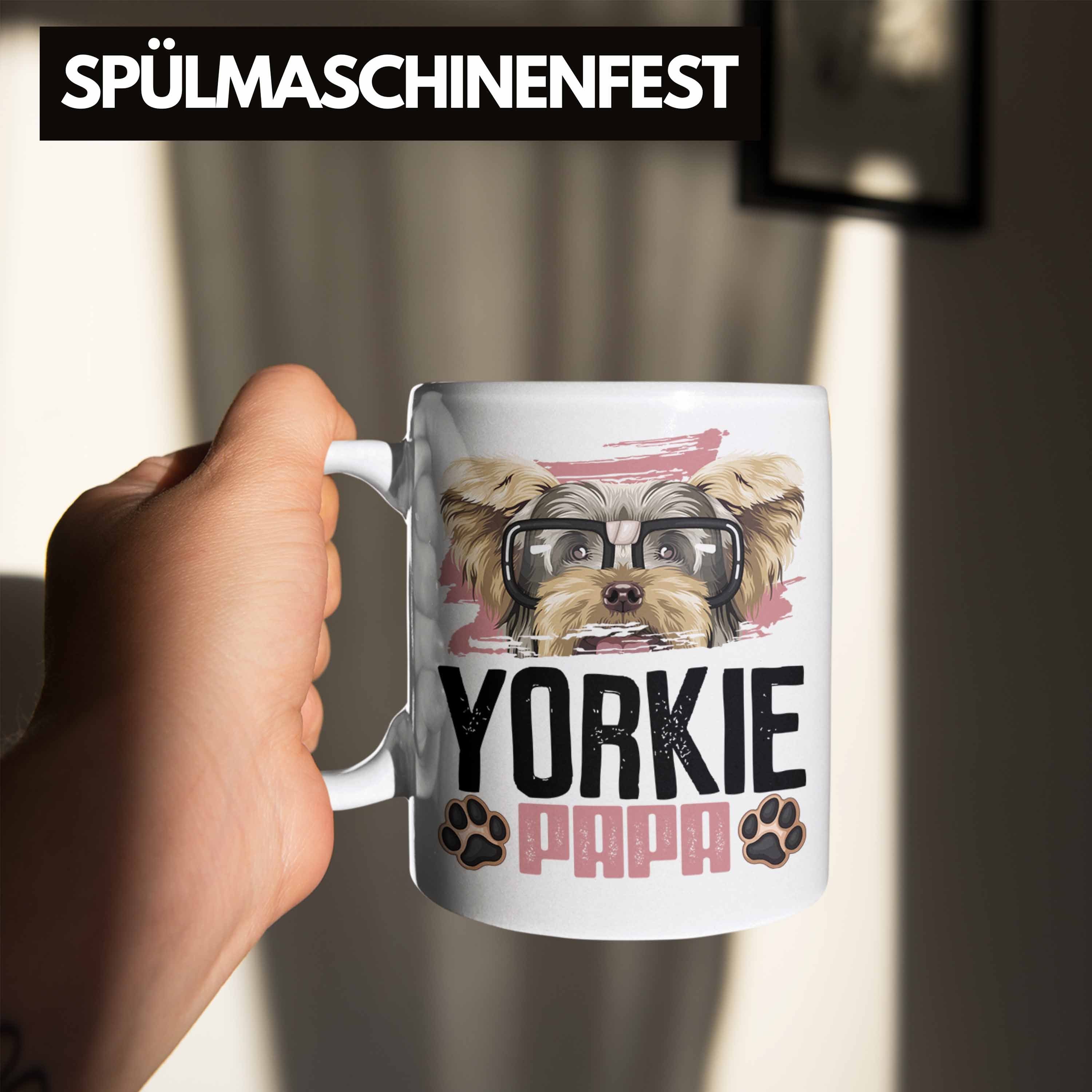 Yorkie Tasse Spruch Besitzer Tasse Trendation Geschenk Weiss Papa Lustiger Yorki Geschenkidee