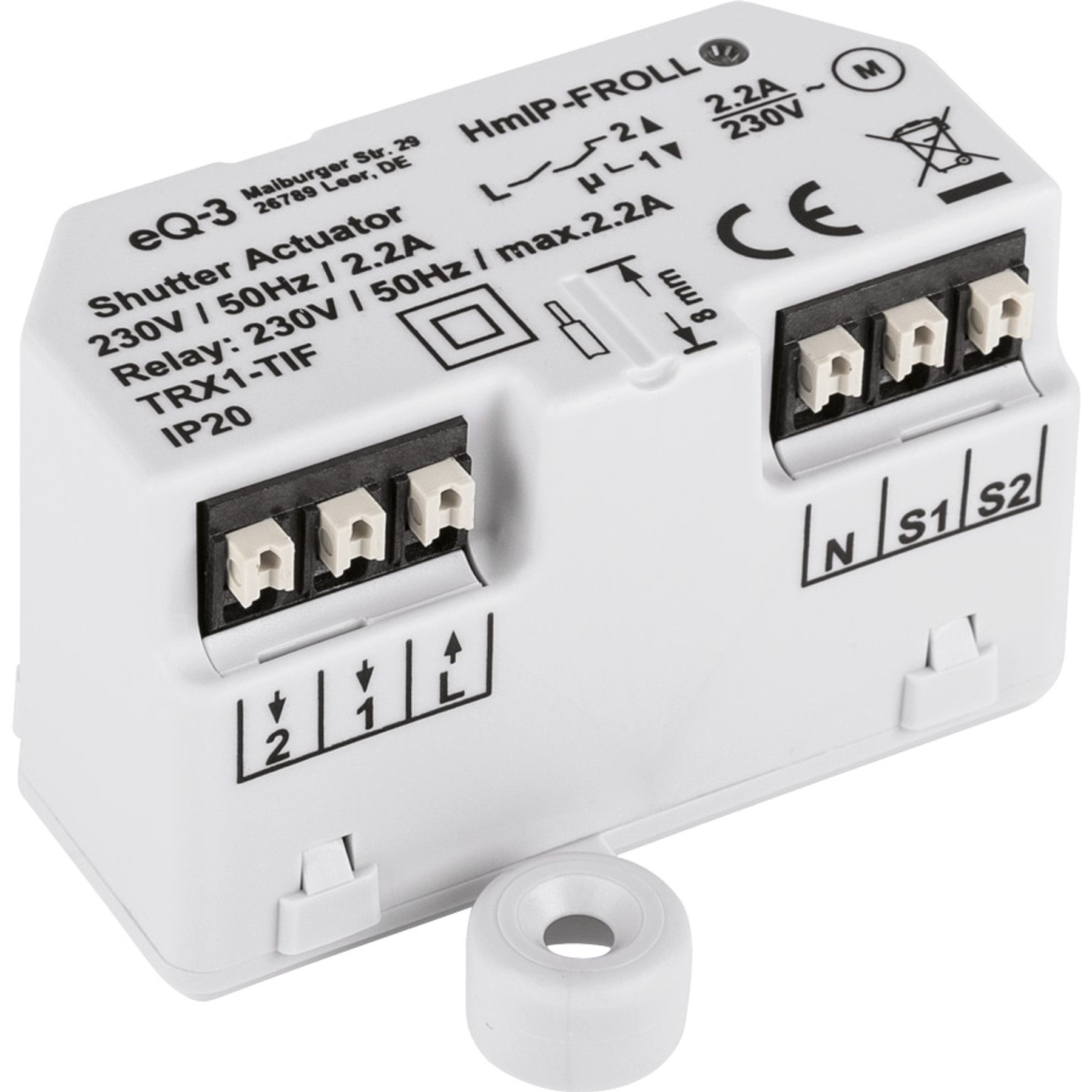 Homematic IP Rollladenmotor HOMEMATIC IP Smart Home 151347A0, Rollladenaktor, Unterputz, 5 Stück