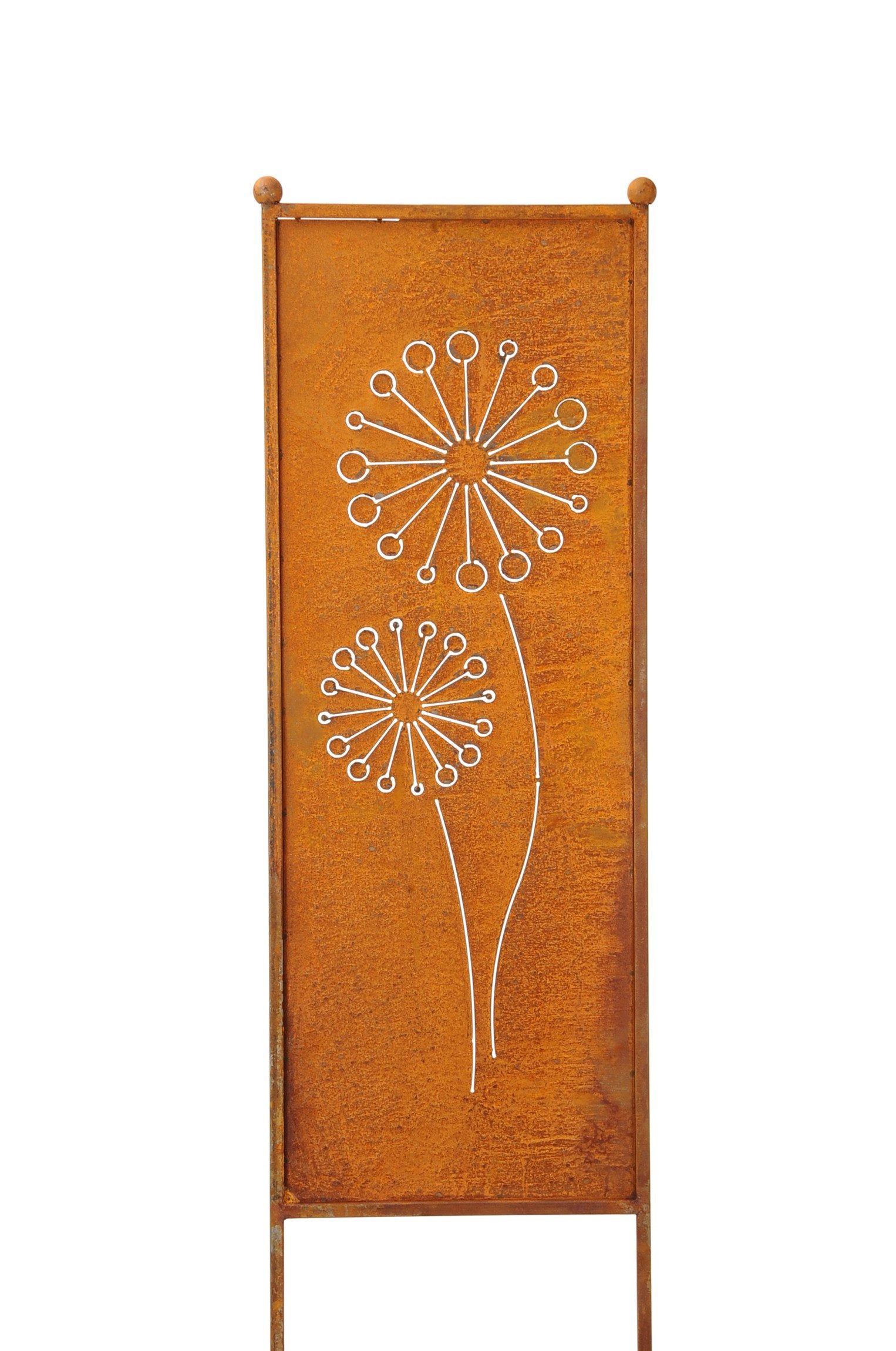 finehomegarden Gartenstecker Stele Metall Pusteblume Sichtschutz günstig online kaufen