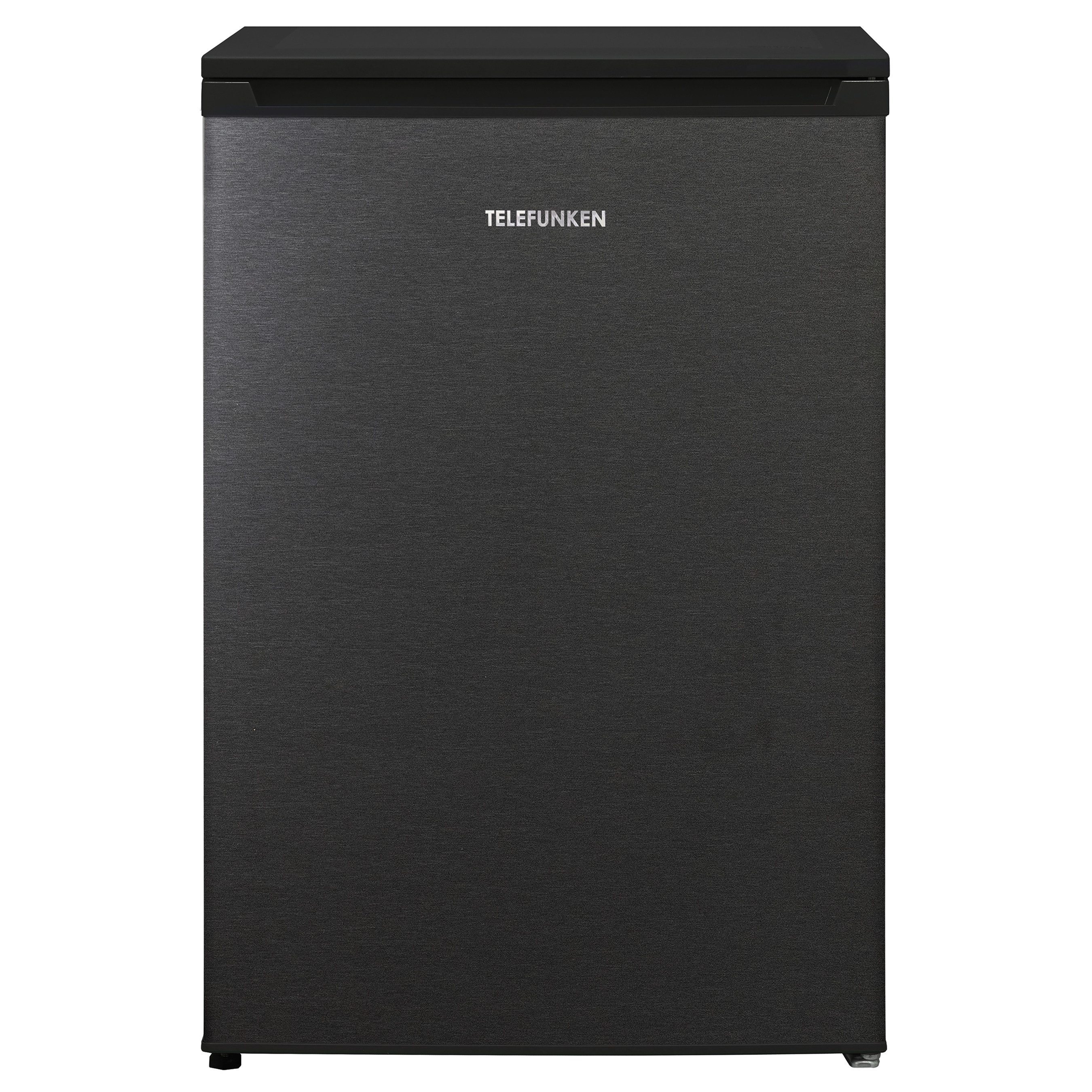 Telefunken Kühlschrank C-135-100-DI, 83.8 cm hoch, 54 cm breit, 135 Liter Nutzinhalt, ohne Gefrierfach, klein, freistehend, dark inox