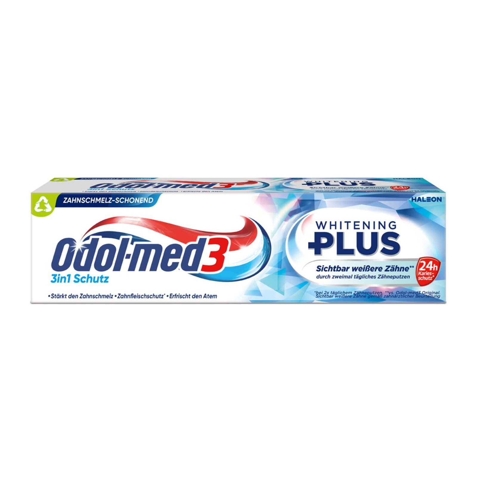 HALEON Zahnpasta Odol-Med3 Zahncreme Whitening Plus 75 ml 12 Stück