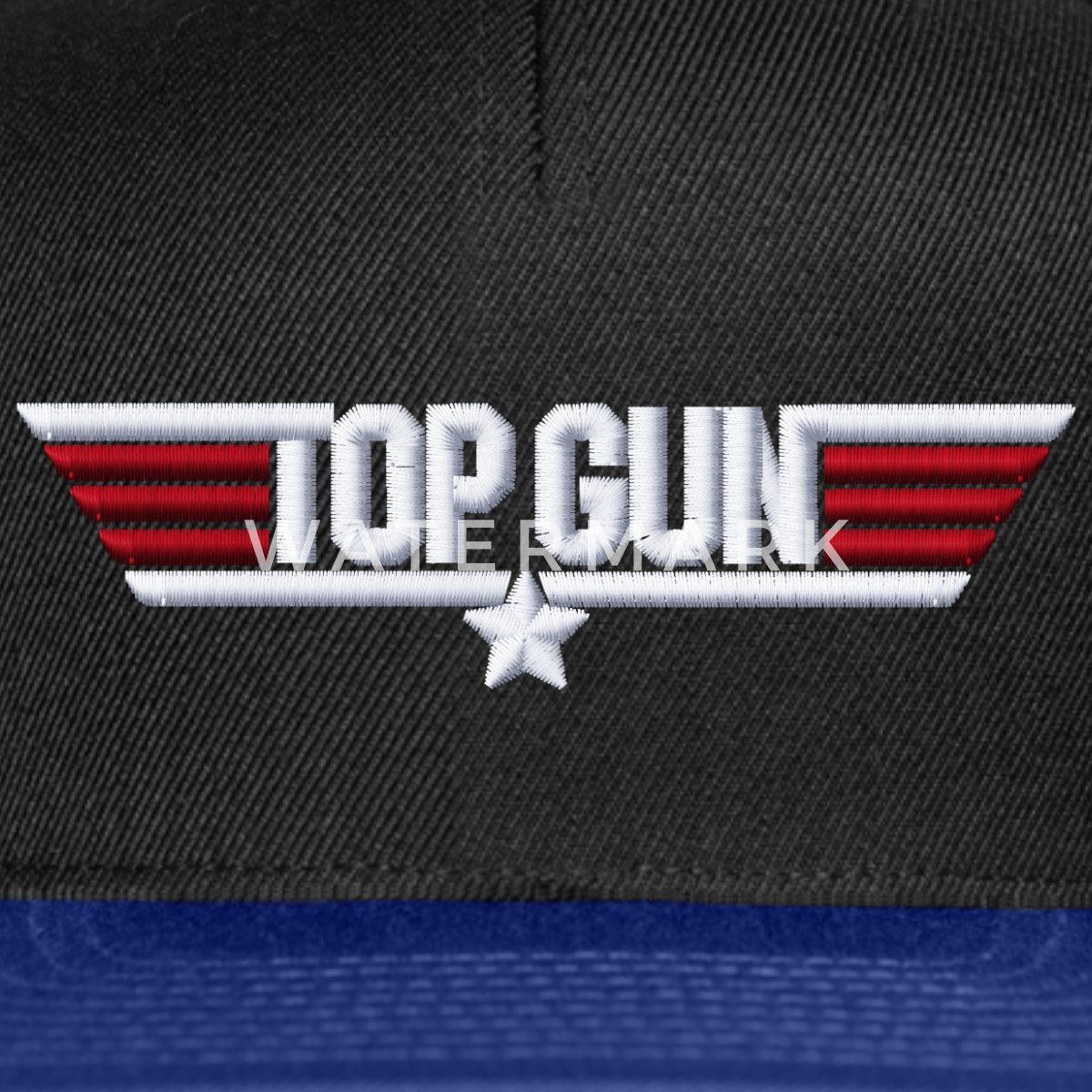Spreadshirt Snapback Cap Top Gun Logo Stick Snapback Cap (1-St)