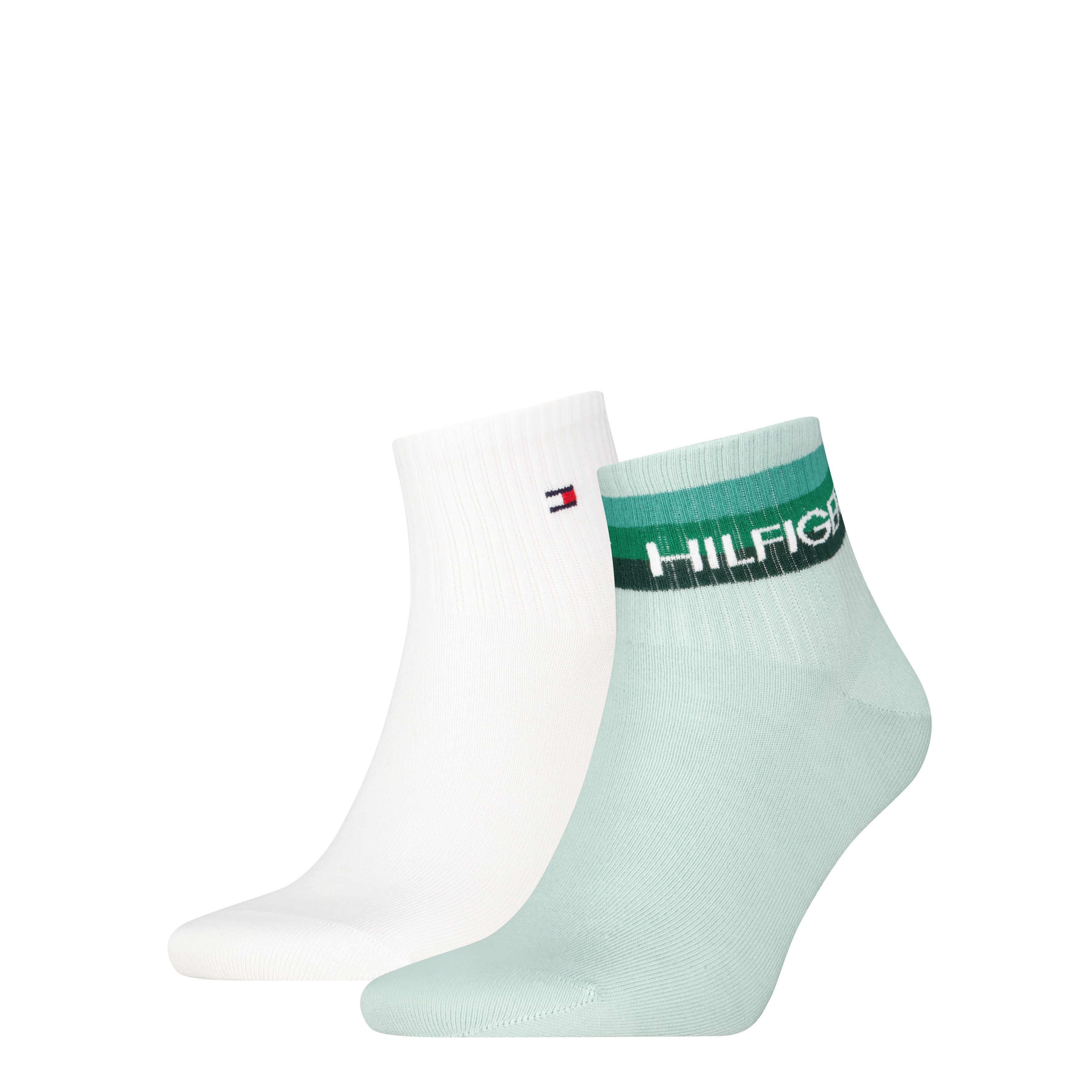 Tommy Hilfiger Kurzsocken TH MEN QUARTER 2P SPORT TH LOGO (2 Paar)