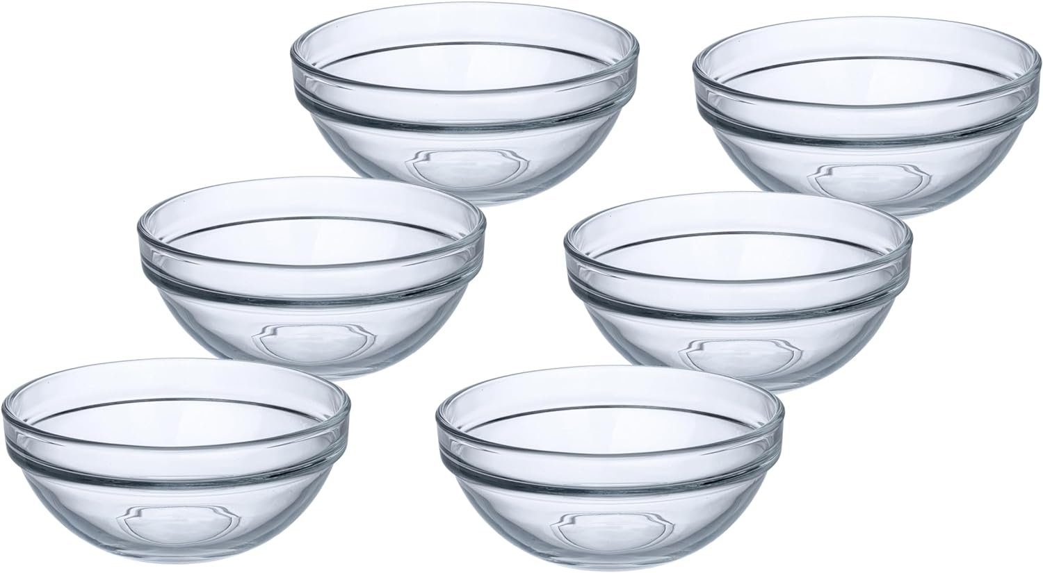 Provance Dipschale 6 - 24 Stück Schüsseln aus Glas Ø 9 cm Glasschälchen Dipschale, (Set, 6-tlg), spülmaschinengeeignet