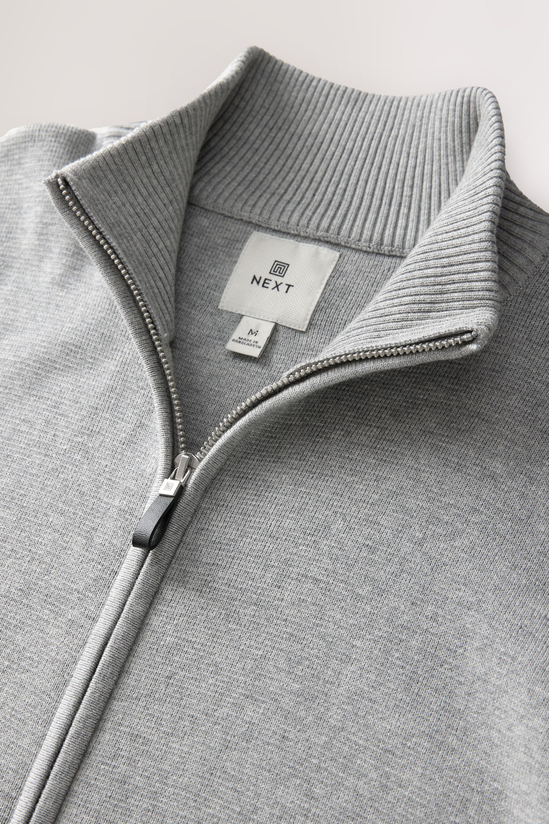 Next Strickjacke Regular Fit Premium-Pullover mit Reißverschluss (1-tlg)