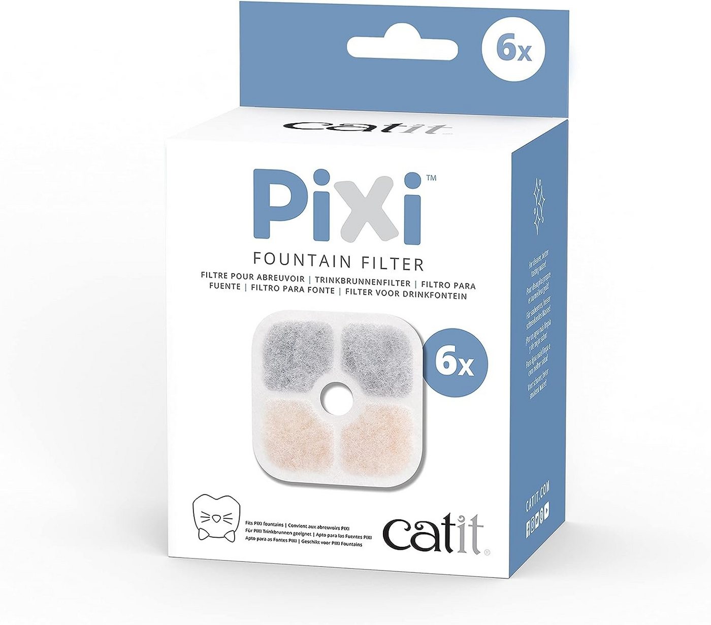 Thumbnail - Catit Trinkbrunnen Ersatzfilter für die Catit Pixi Trinbrunnen, 6er Pack
