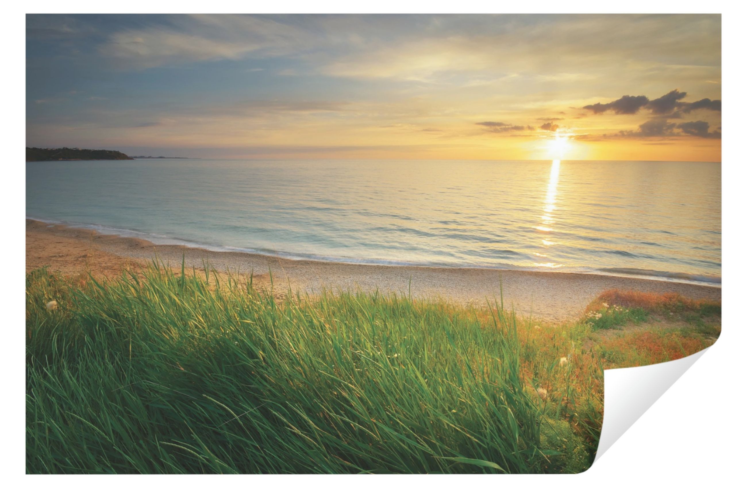 Wallarena Fototapete Meer Strand Sonne Vlies Tapete Wohnzimmer Schlafzimmer Wandtapete, Glatt, Landschaft, Tapete inklusive Kleister Vliestapete Motivtapete