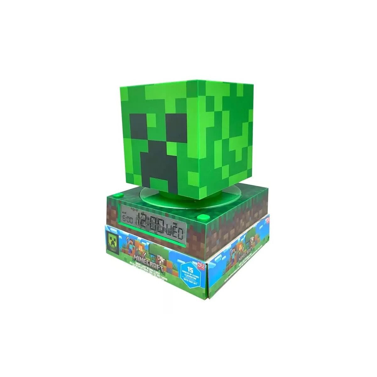 Minecraft Wanduhr Minecraft Creeper 3D Nachtlicht und Wecker