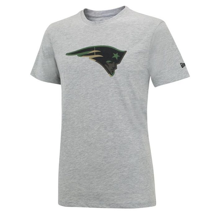 New Era Print-Shirt New Era NFL NEW ENGLAND PATRIOTS Camo Logo T-Shirt -Gray-