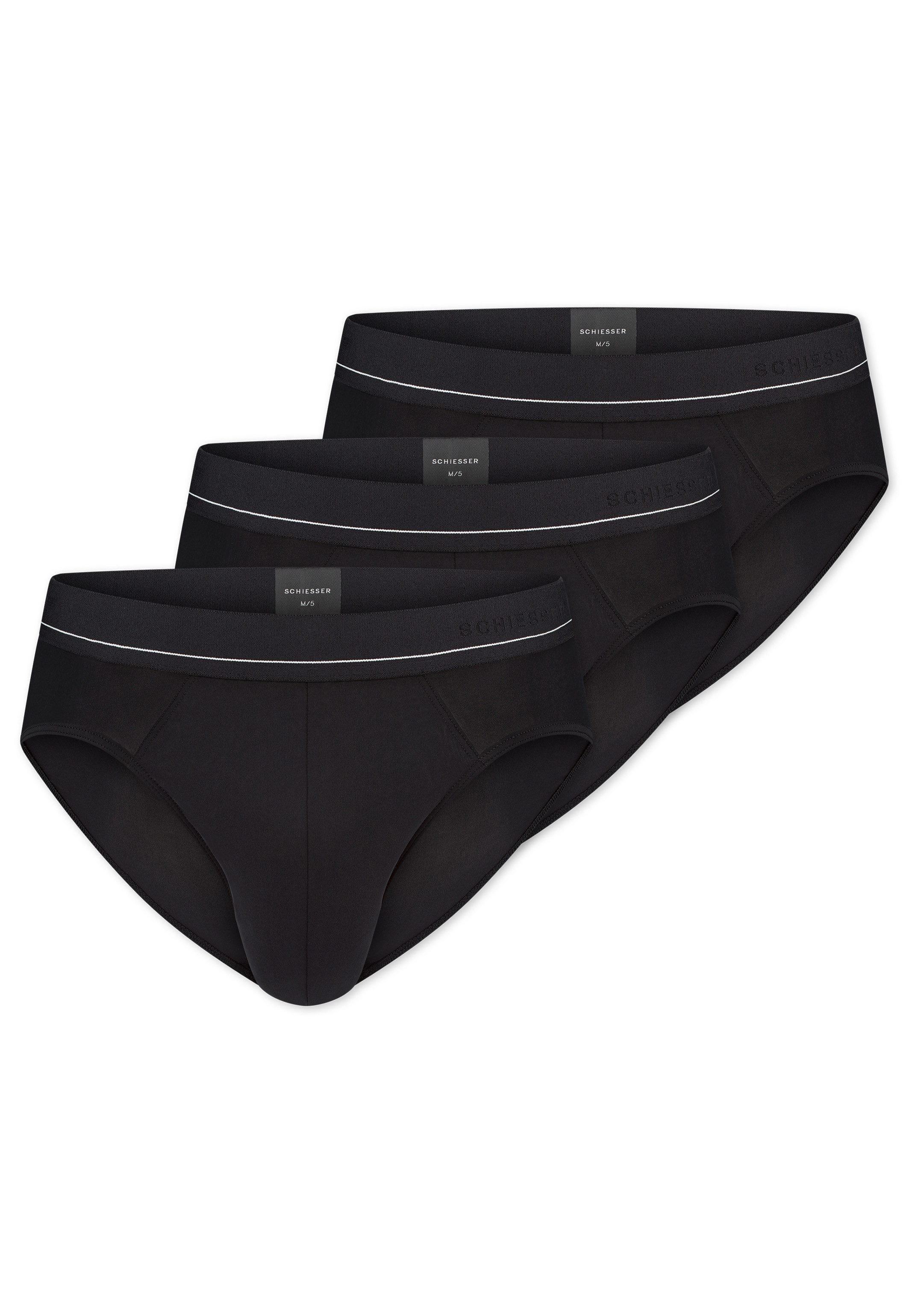 Schiesser Slip 3er Pack Pure Micro (Spar-Set, 3-St) Rio Slip / Unterhose - günstig online kaufen