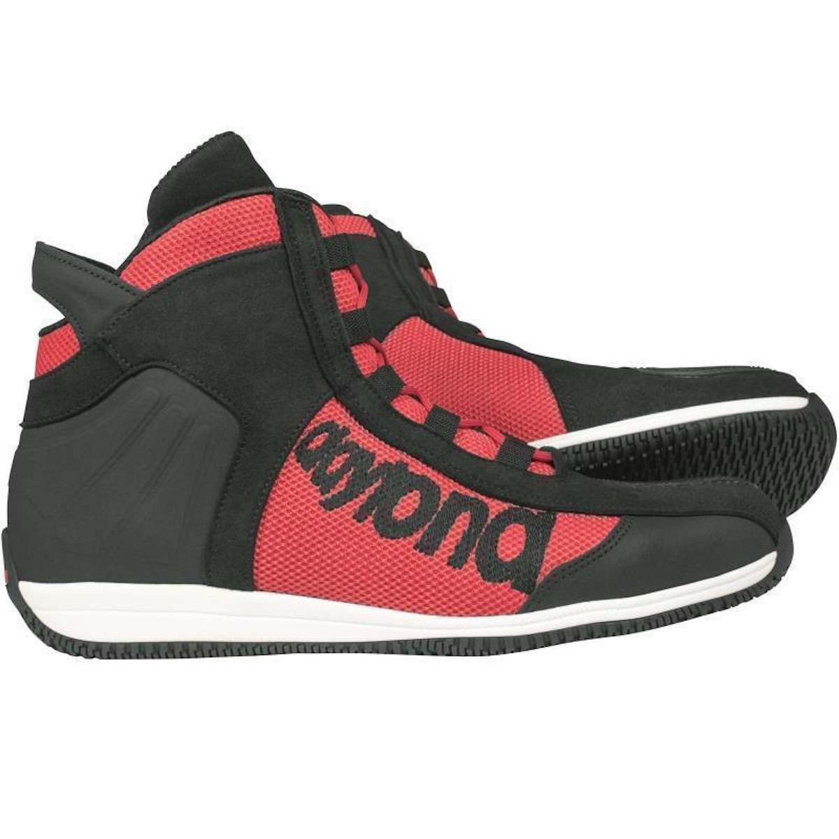 Daytona Corp Stiefel Daytona AC4 WD schwarz / rot Motorradstiefel (Packung, Antistatische und Öl- und Benzinfeste Sohle)