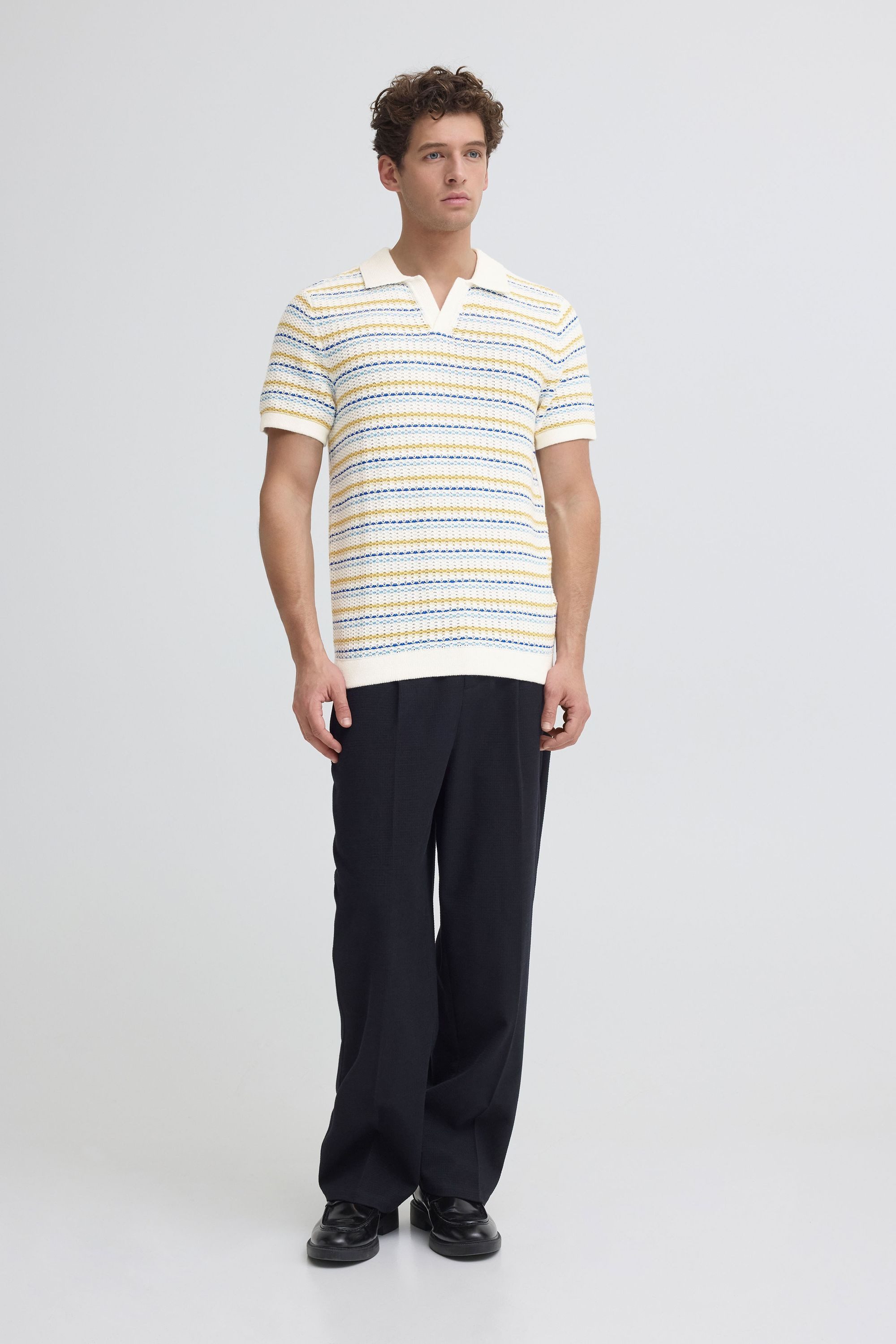 Casual Friday Poloshirt CFMidskov Sommerliches Strick Polo