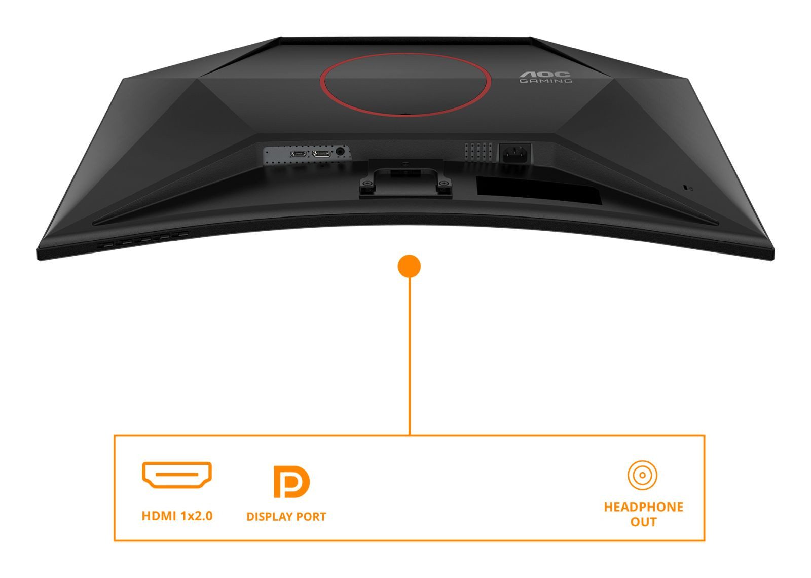 AOC AOC C32G42ZE TFT-Monitor (1920 x 1080 px, Full HD, 4 ms Reaktionszeit, 260 Hz, VA, Curved, HDCP, HDR, Kopfhörerbuchse)