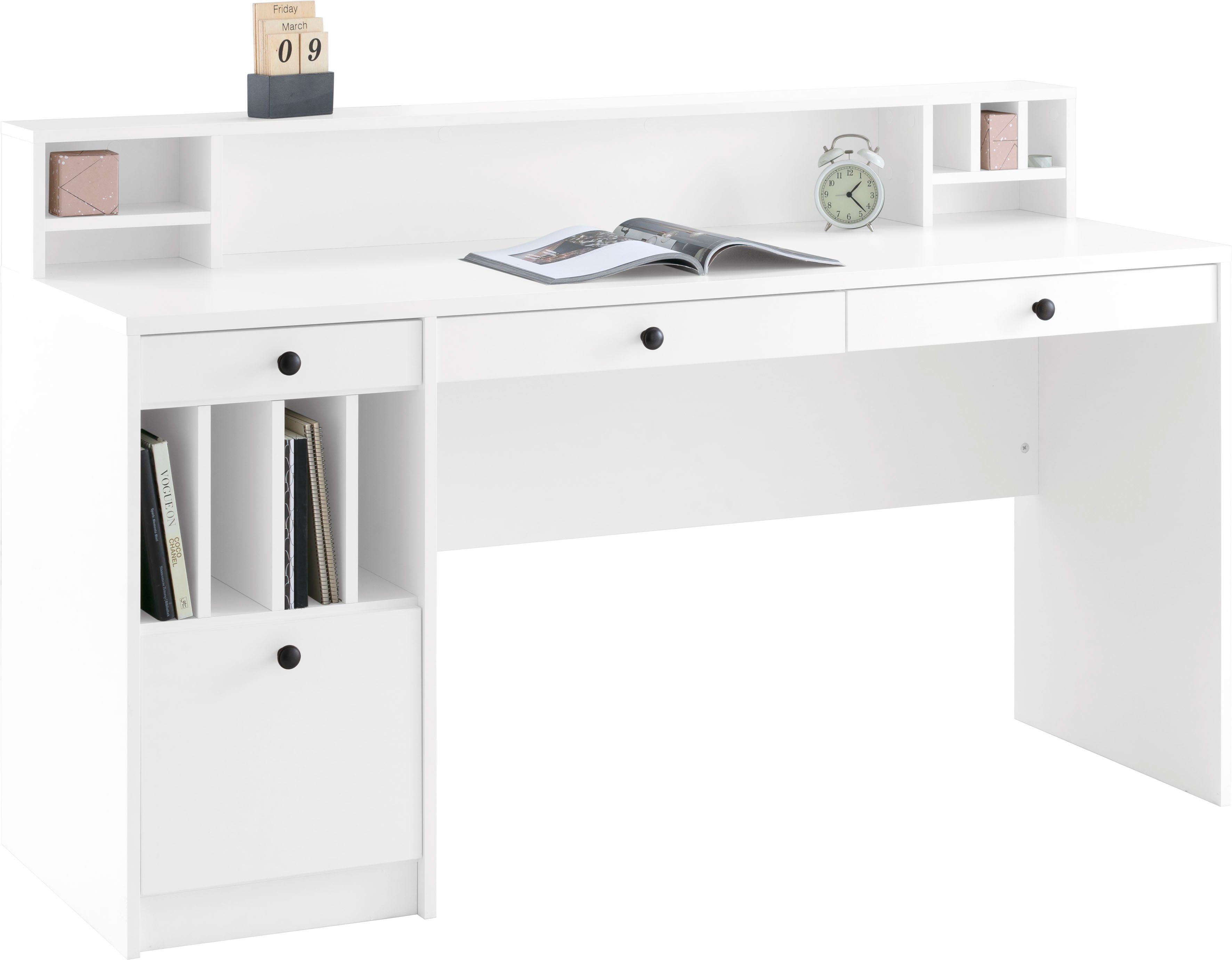 Places of Style Schreibtisch »Licia«, Schreibtisch "Licia" Große  Arbeitsplatte mit viel Ablagefläche online kaufen | OTTO