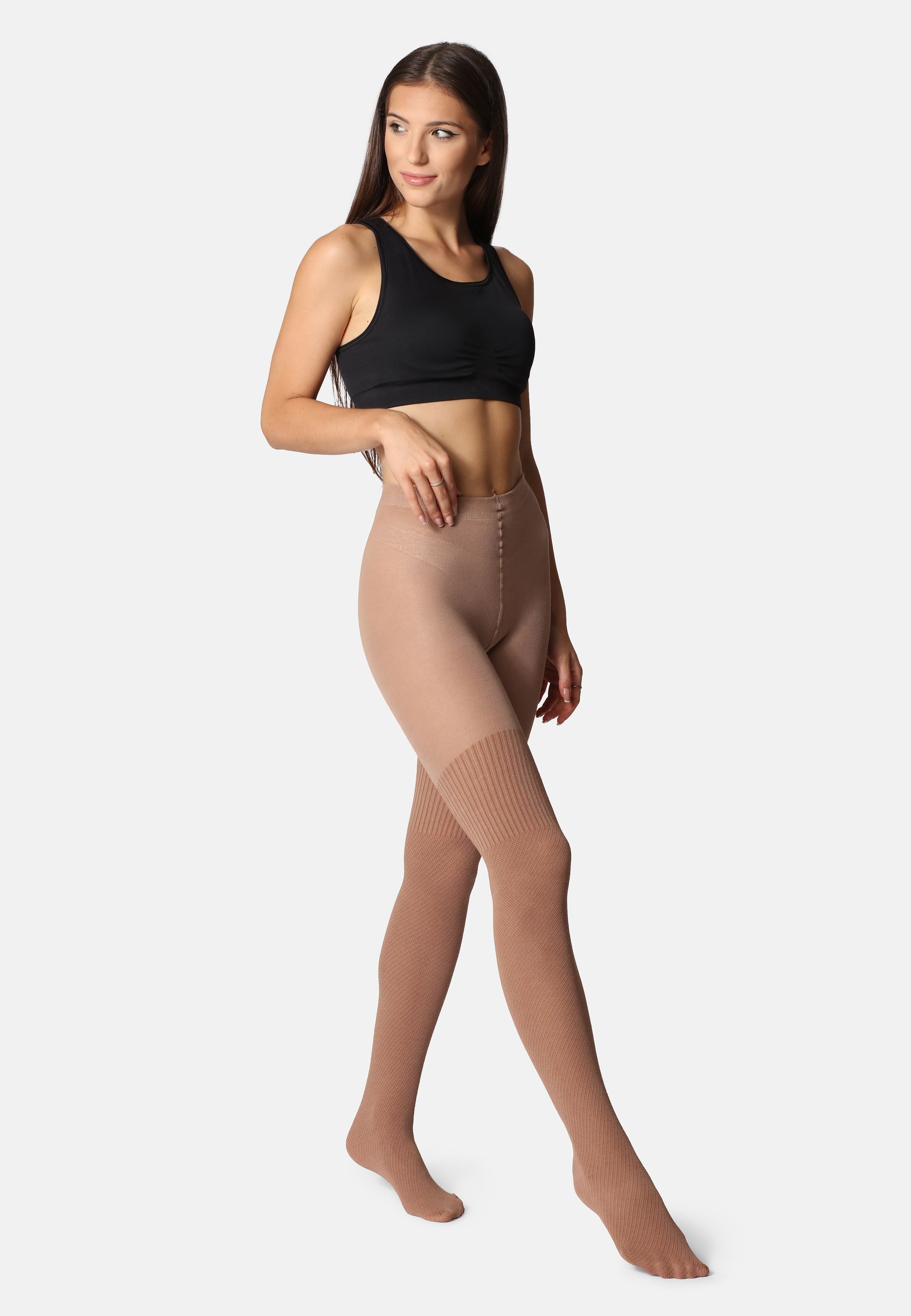Bellivalini Strumpfhose Damen Strumpfhose aus Baumwolle BLV-1116 100 DEN (1 St) – Bild 5 von 5