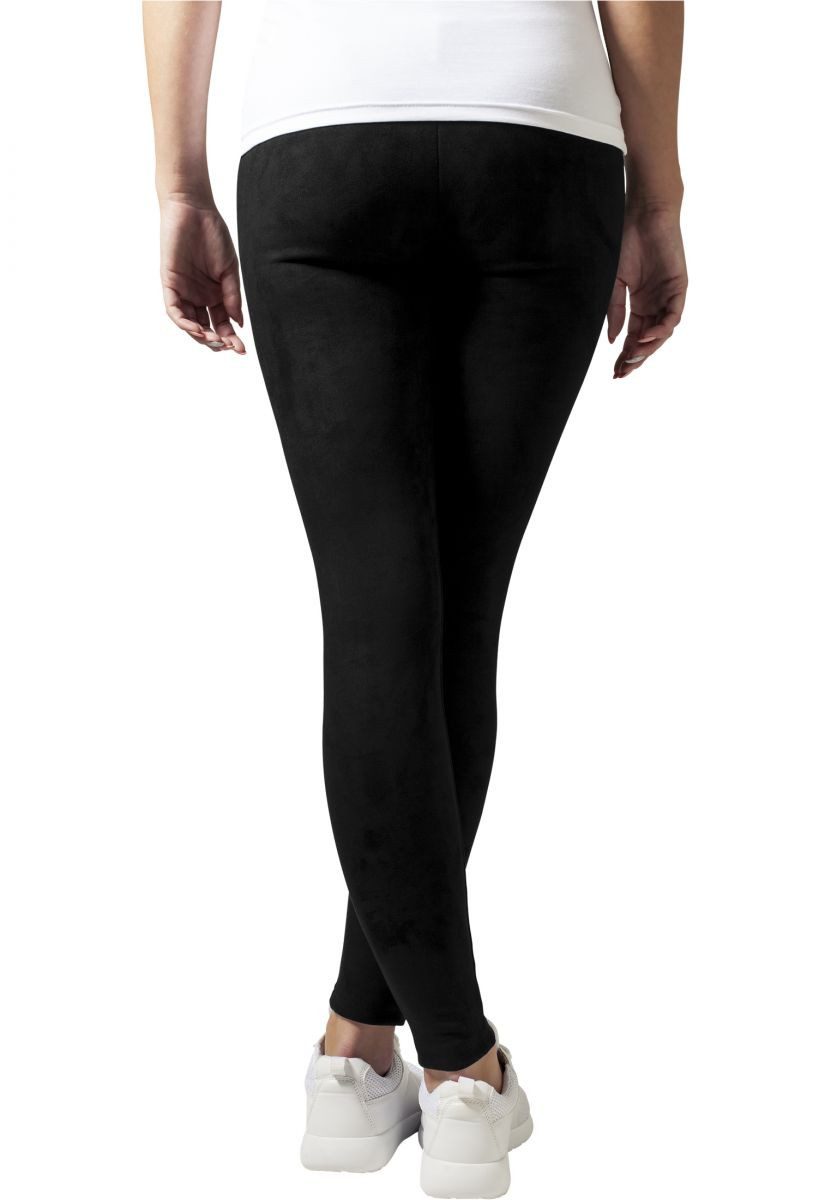URBAN CLASSICS Leggings Ladies Imitation Suede Leggings XS bis XL