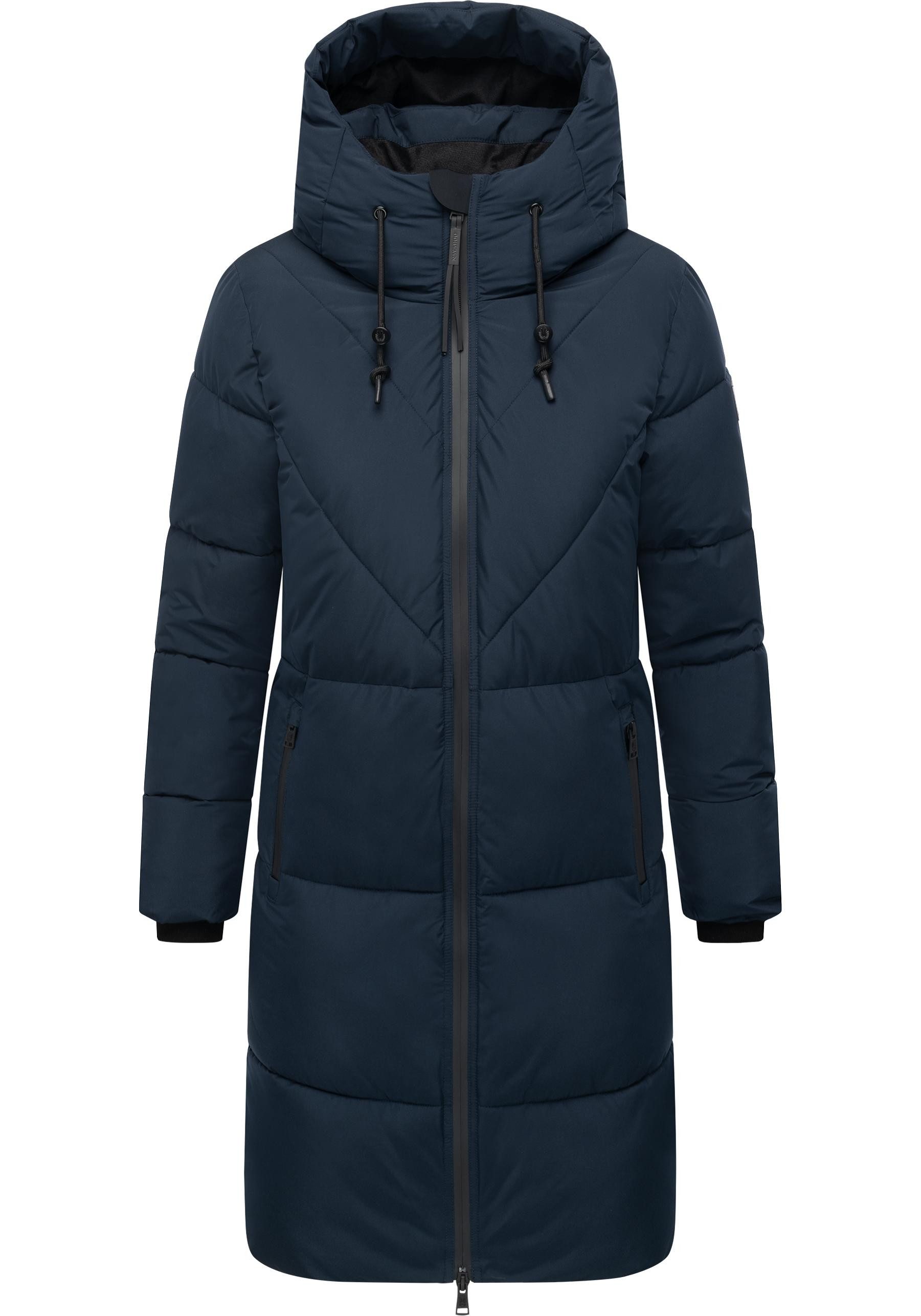 Navahoo Steppmantel Kältekuschel XIV Warmer Damen Wintermantel mit Fleece-g günstig online kaufen