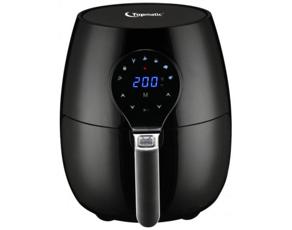 Topmatic Heißluftfritteuse, 1450 W, Fassungsvermögen: 3,5L Volumen, Füllgewicht: max. 800 Gramm