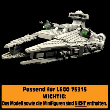 AREA17 Standfuß Acryl Display Stand für LEGO 75315 Imperial Light Cruiser (verschiedene Winkel und Positionen einstellbar, zum selbst zusammenbauen), 100% Made in Germany
