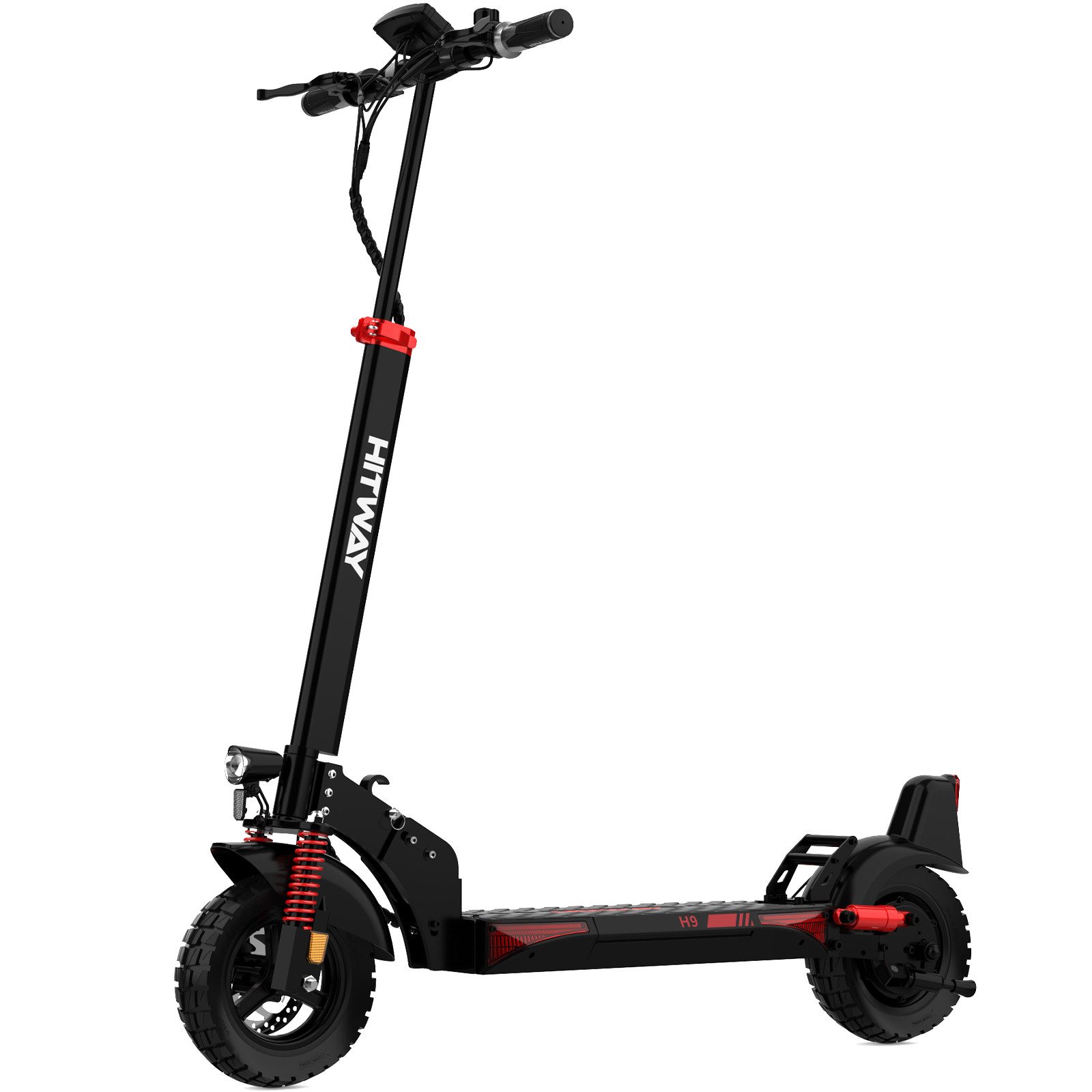 HITWAY E-Scooter 10"Elektroroller mit Straßenzulassung(ABE)70-120km,15,6/20,8/27Ah Akku, 500 W, 20,00 km/h, (mit Schutzblech), höhenverstellbar, vollgefedert, klappbar mit APP für Erwachsene