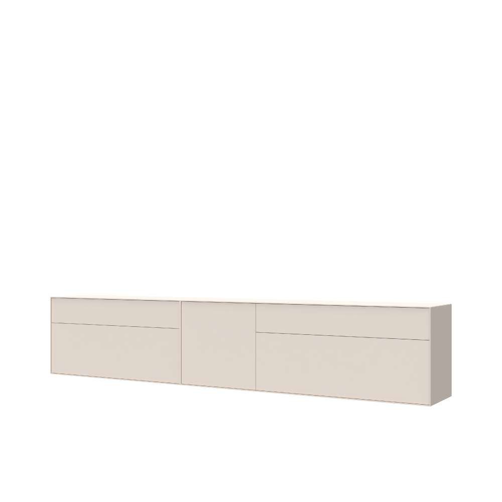 LeGer Home by Lena Gercke Lowboard Essentials, TV-Board, TV-Kommode, TV-Schrank, TV-Möbel (2 St), Breite: 277 cm, UV lackiert, Push-to-open-Funktion
